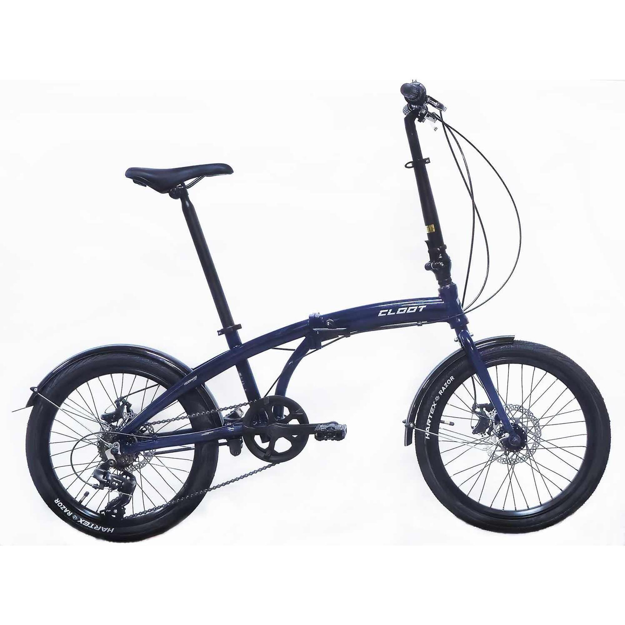 Rower składany CLOOT Iconic Dysk 20" Granatowy