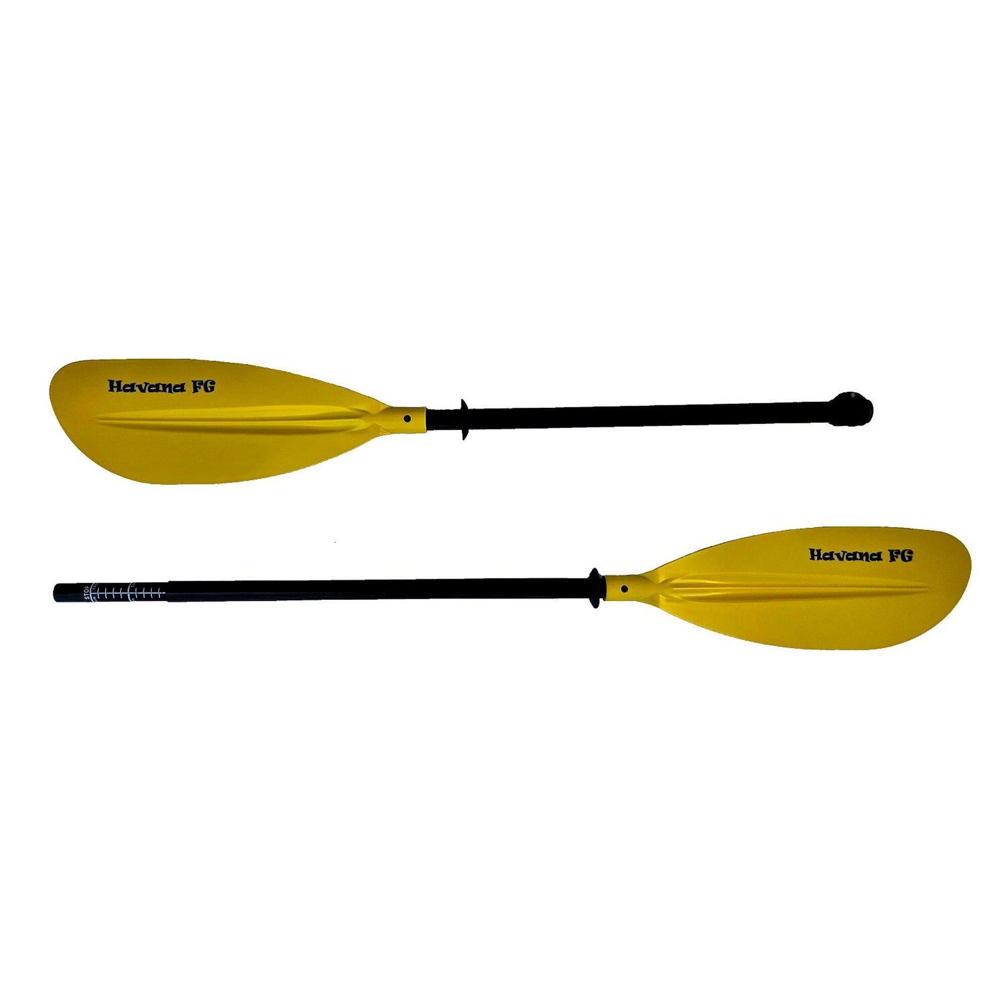 Wiosło kajakowe składane regulowane do pływania Scorpio kayak Havana FG 220-230c