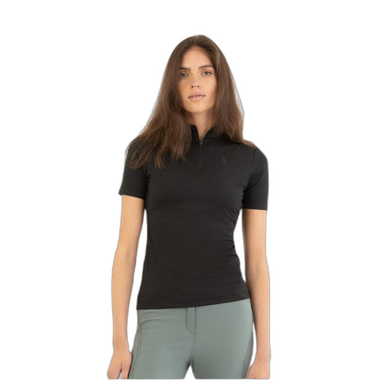 Koszulka damska półzipów do jazdy konnej BR Equitation Ida