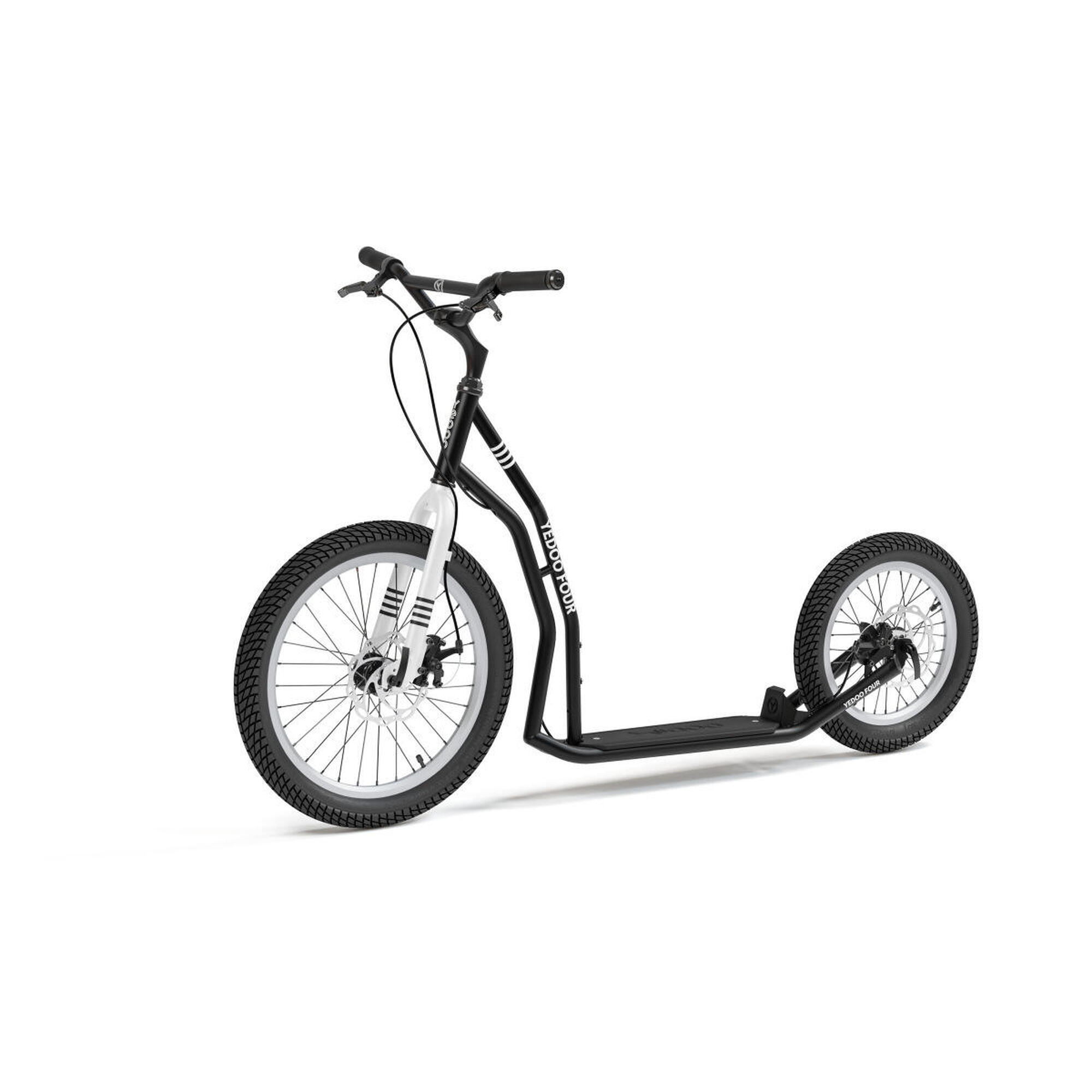 Hulajnoga Yedoo Four z kołami 20/16 i hamulcami tarczowymi czarna