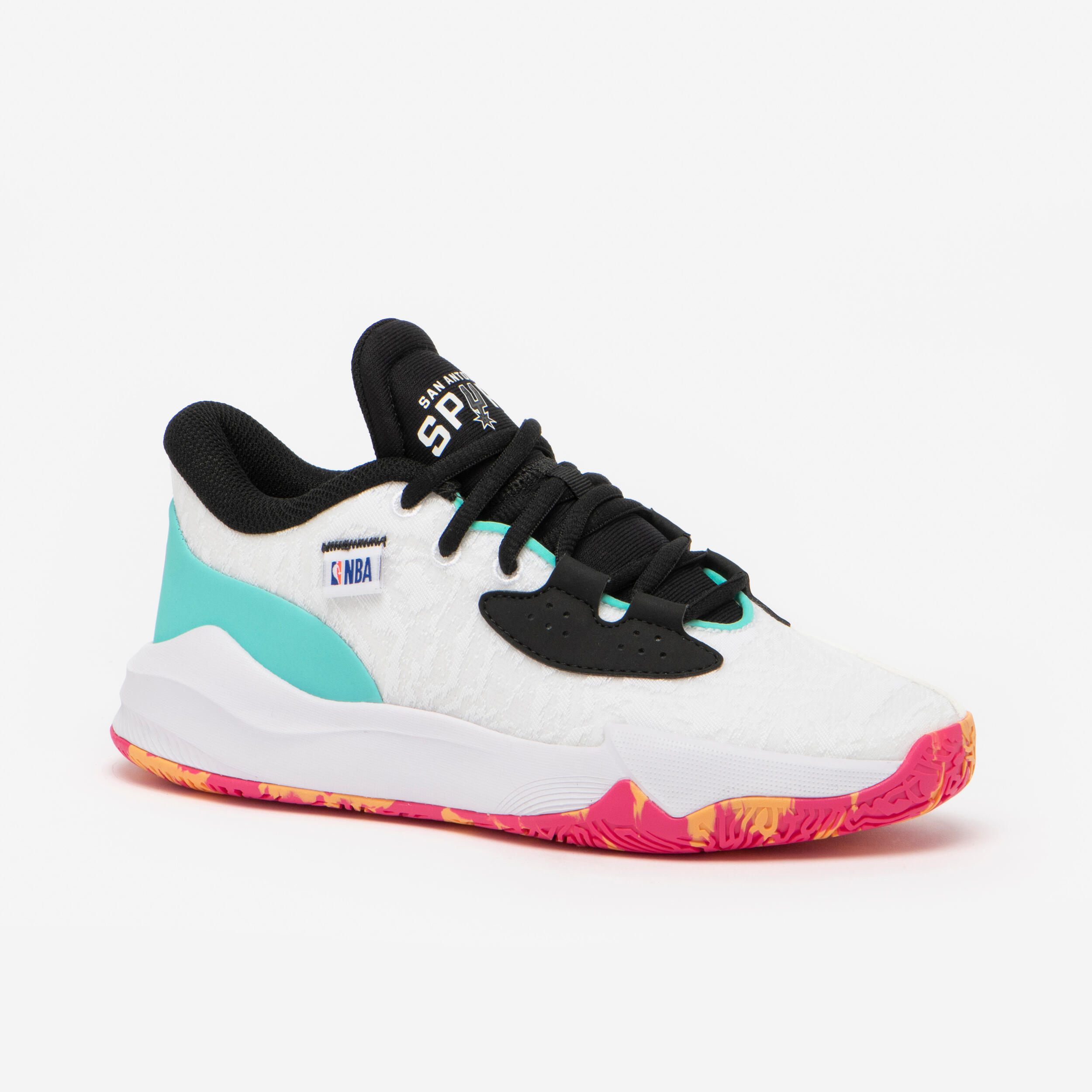 Buty do koszykówki unisex Tarmak NBA Spurs Fast 900 Low-1