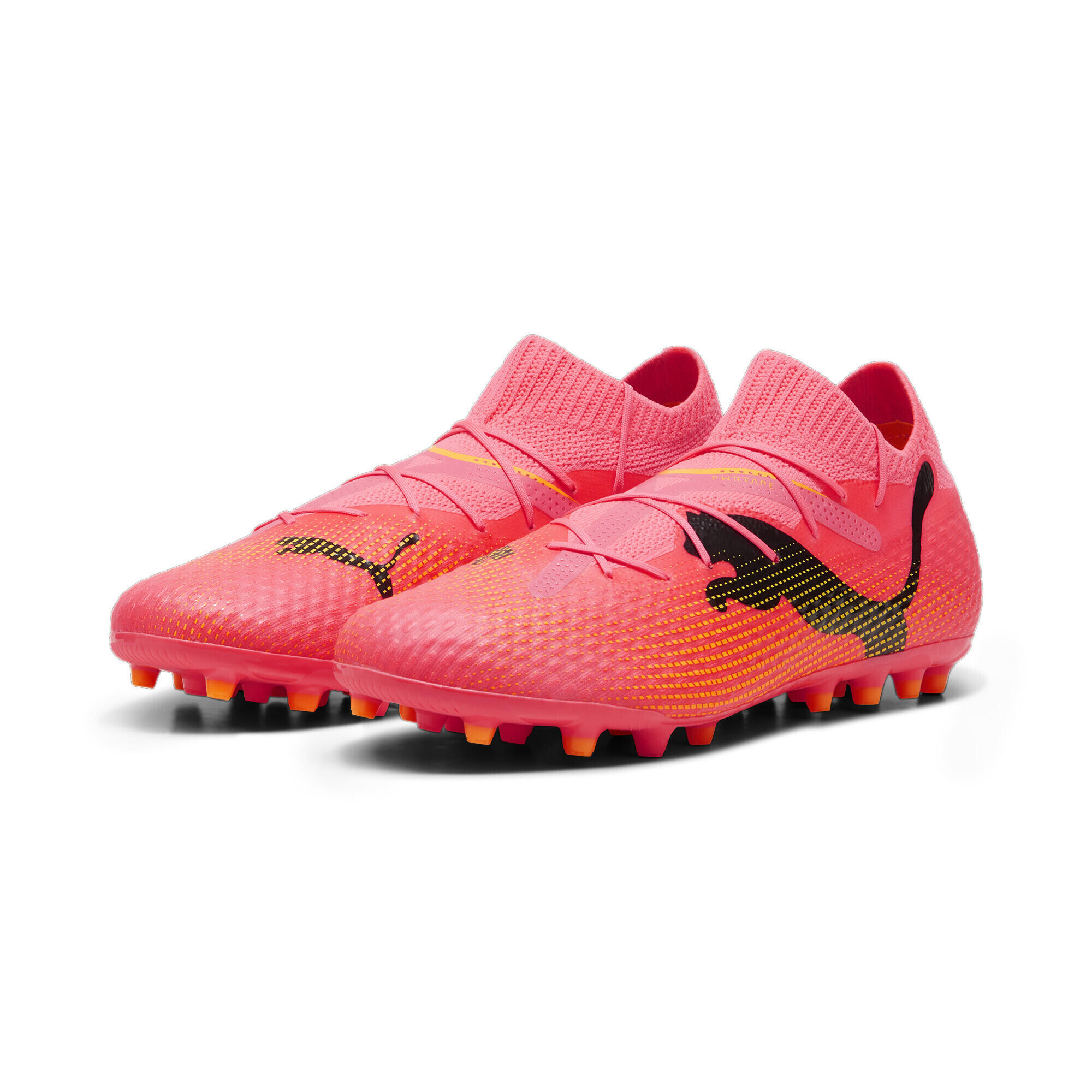 Buty piłkarskie FUTURE 7 PRO MG PUMA Sunset Glow Black Sun Stream Pink Orange