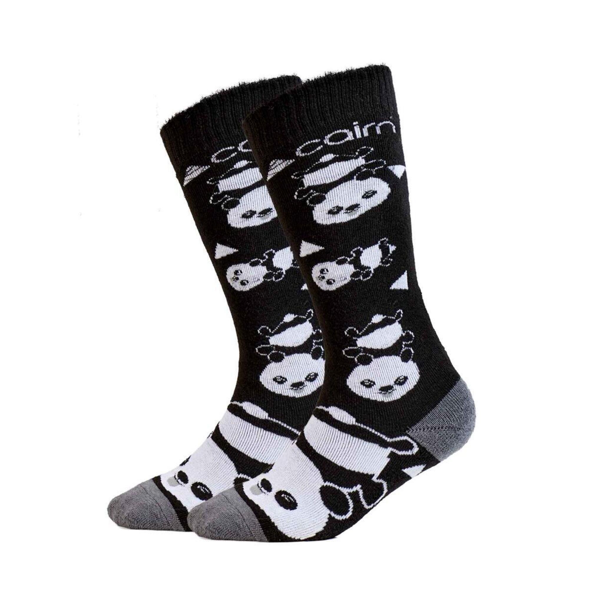 Skarpety narciarskie dziecięce - 2 pary - Panda