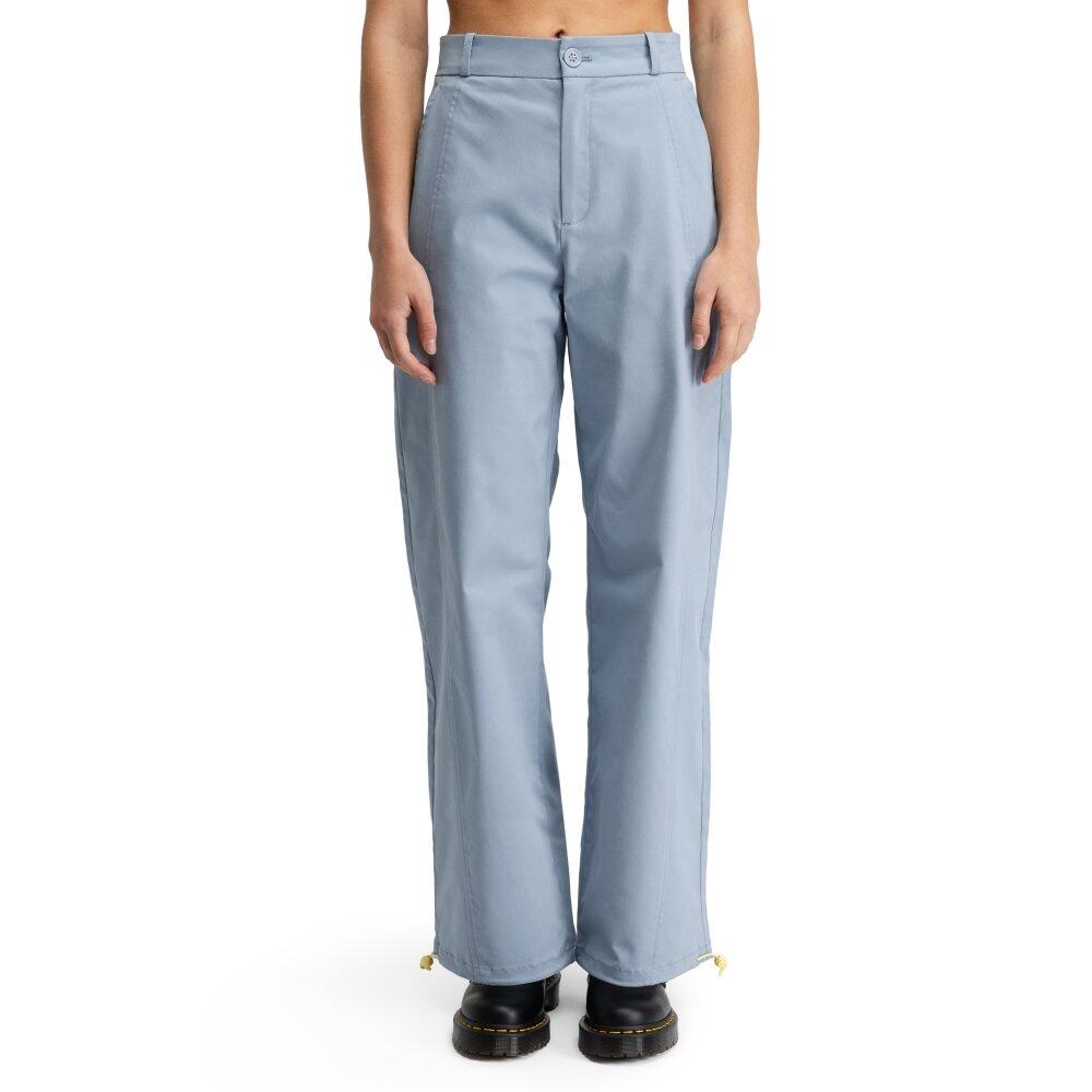 Damskie spodnie z diagonalu z prostymi nogawkami Siroko Cypher-W Blue