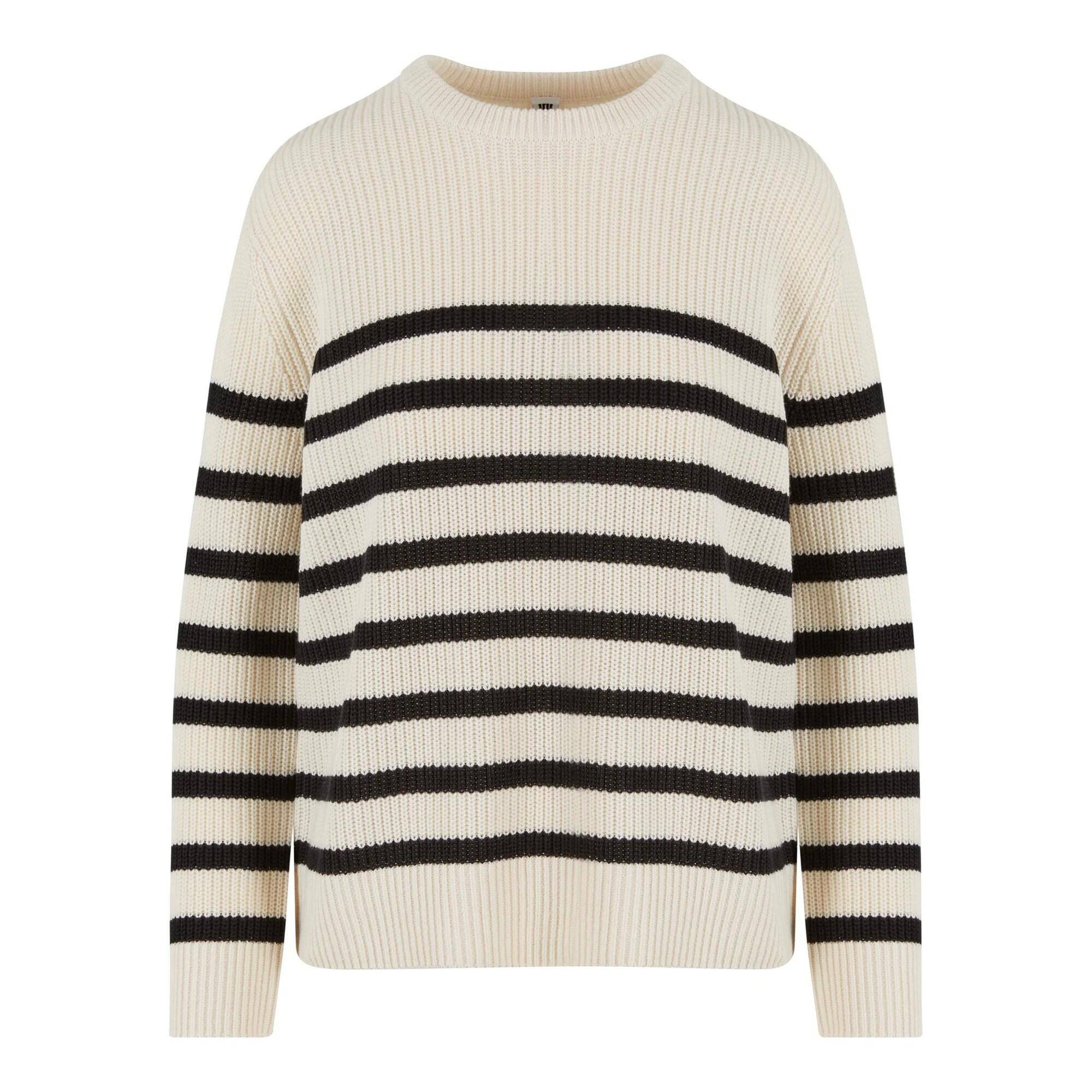 Sweter Damski W Paski Prążkowana