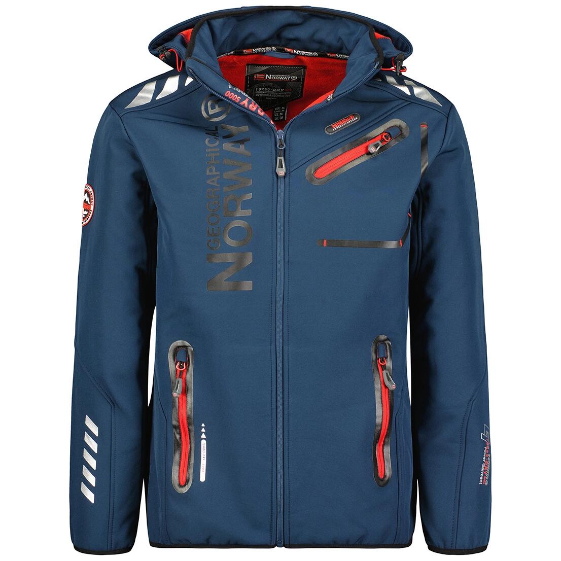 Geographical Norway Softshell ROYAUTE DB NAVY RED MEN 068 (WY2001H/GN/Navy