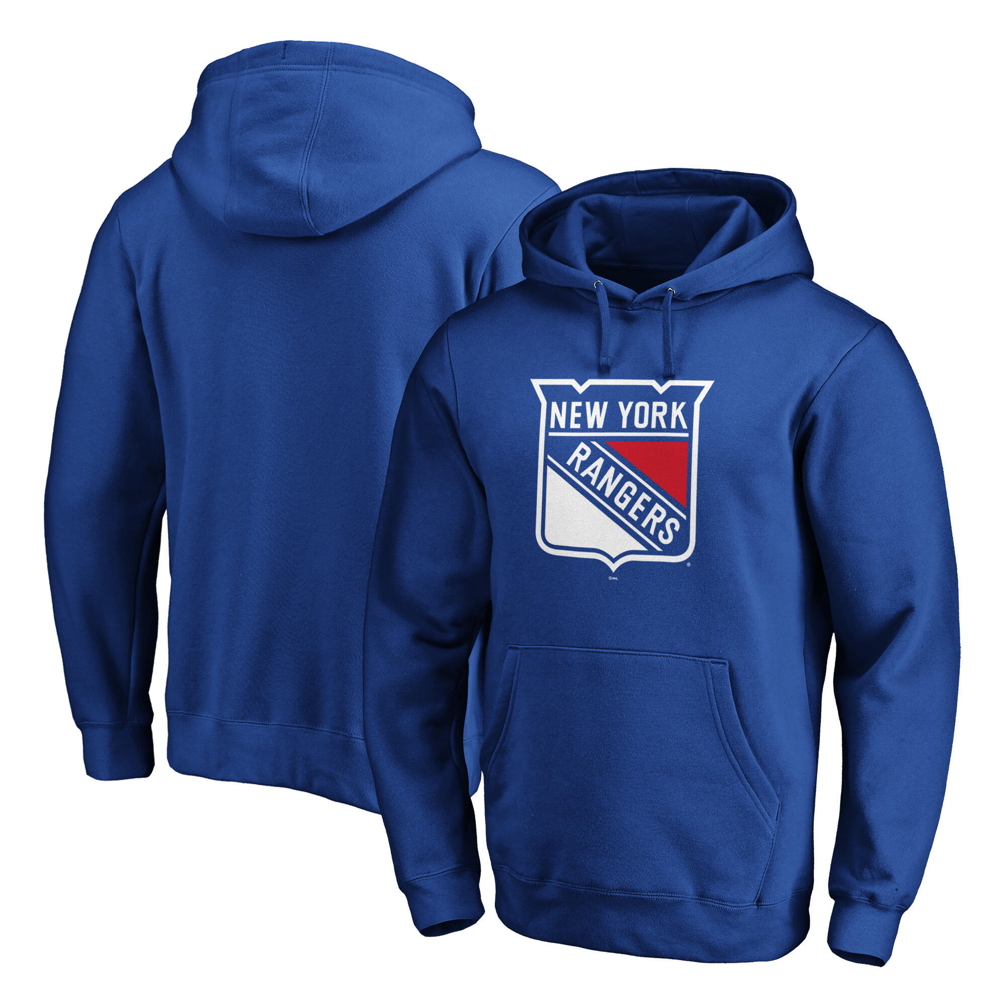 Bluza z kapturem Fanatics NHL Rangers Iconic, niebieska, rozmiar M