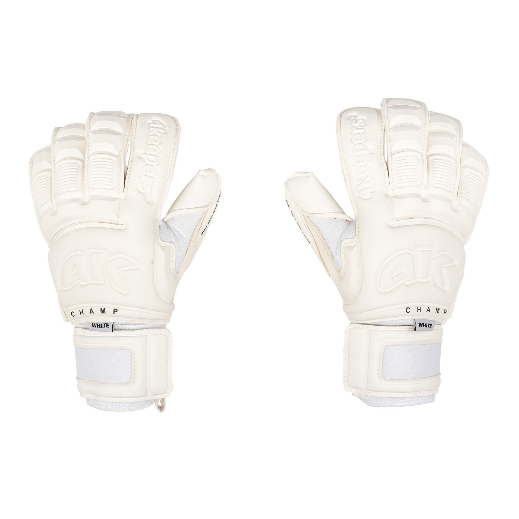 Rękawice bramkarskie dziecięce 4Keepers Champ Gold White