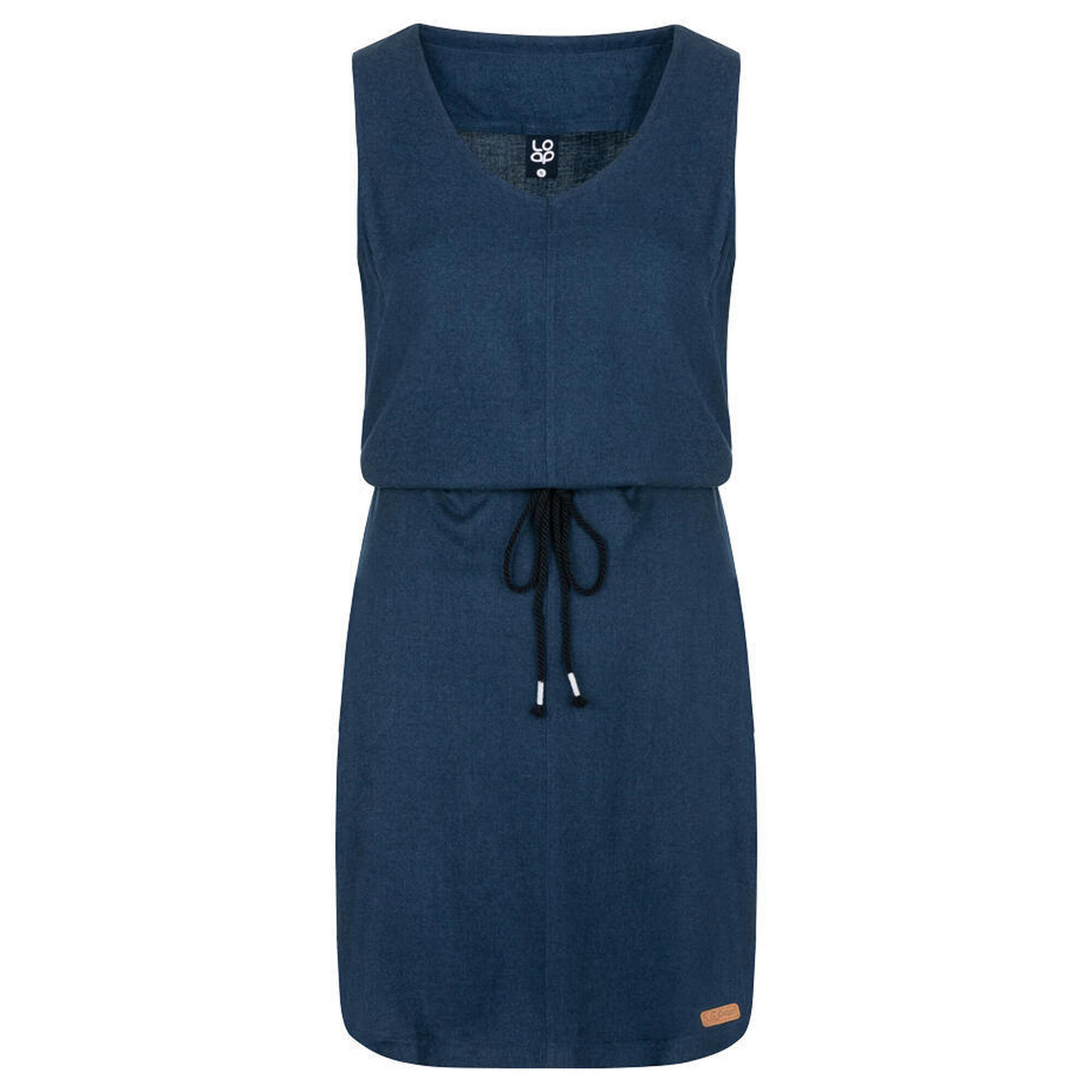 Sukienka damska LOAP Necla bez rękawów, niebieska, XL