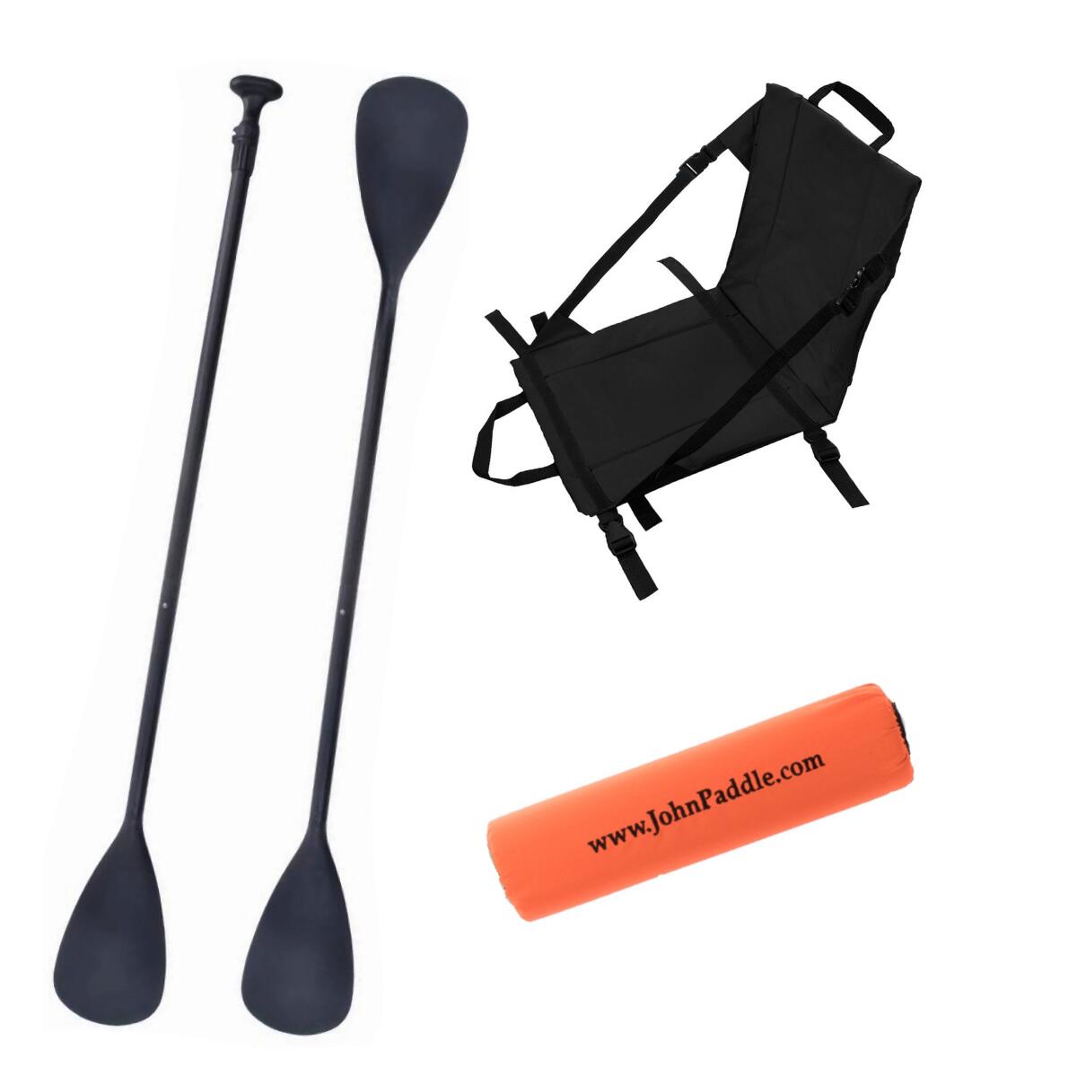 Zestaw Wiosło SUP/Kajak + Siedzisko Kajakowe John Paddle + odbijacz
