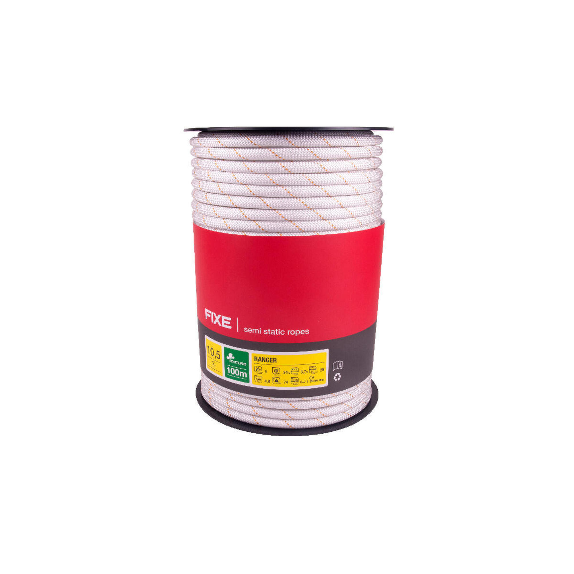 Lina półstatyczna Fixe Climbing Ranger 10,5 mm - white