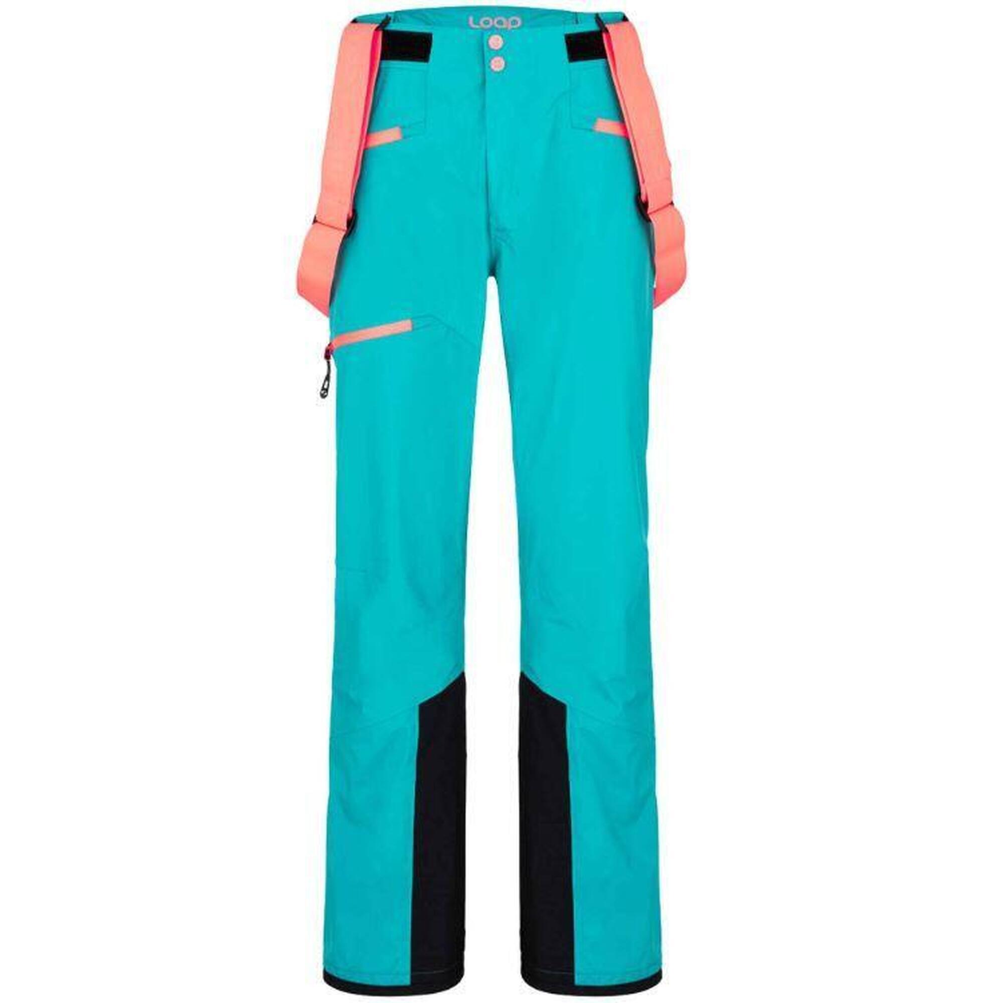 Wodoodporne damskie spodnie narciarskie LOAP Falca, rozmiar L, szaro-niebieskie