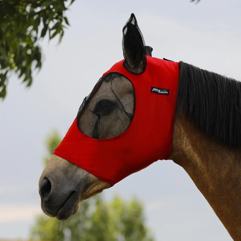 Maska na owady z uszami dla konia