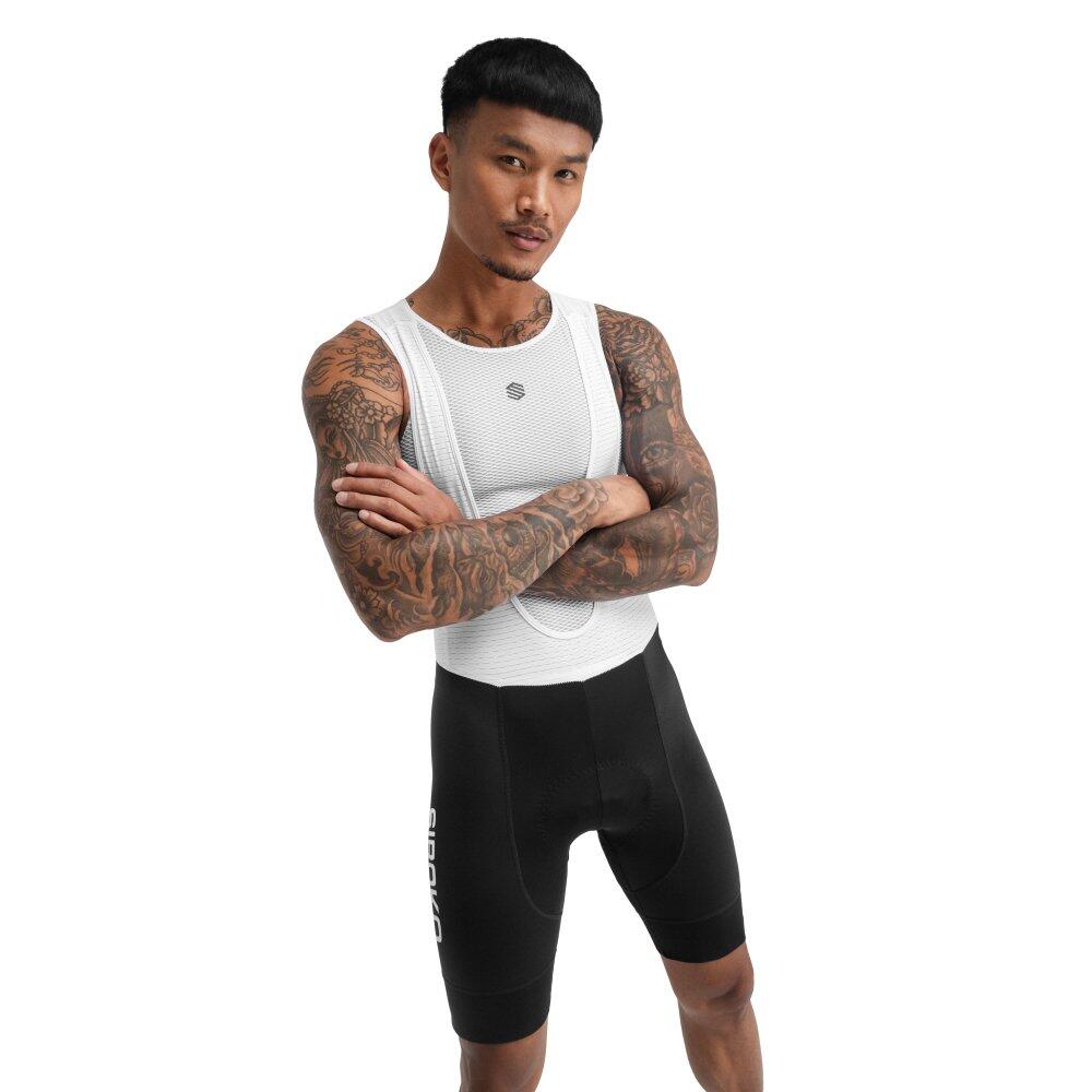 Spodenki rowerowe z szelkami męskie Mortirolo