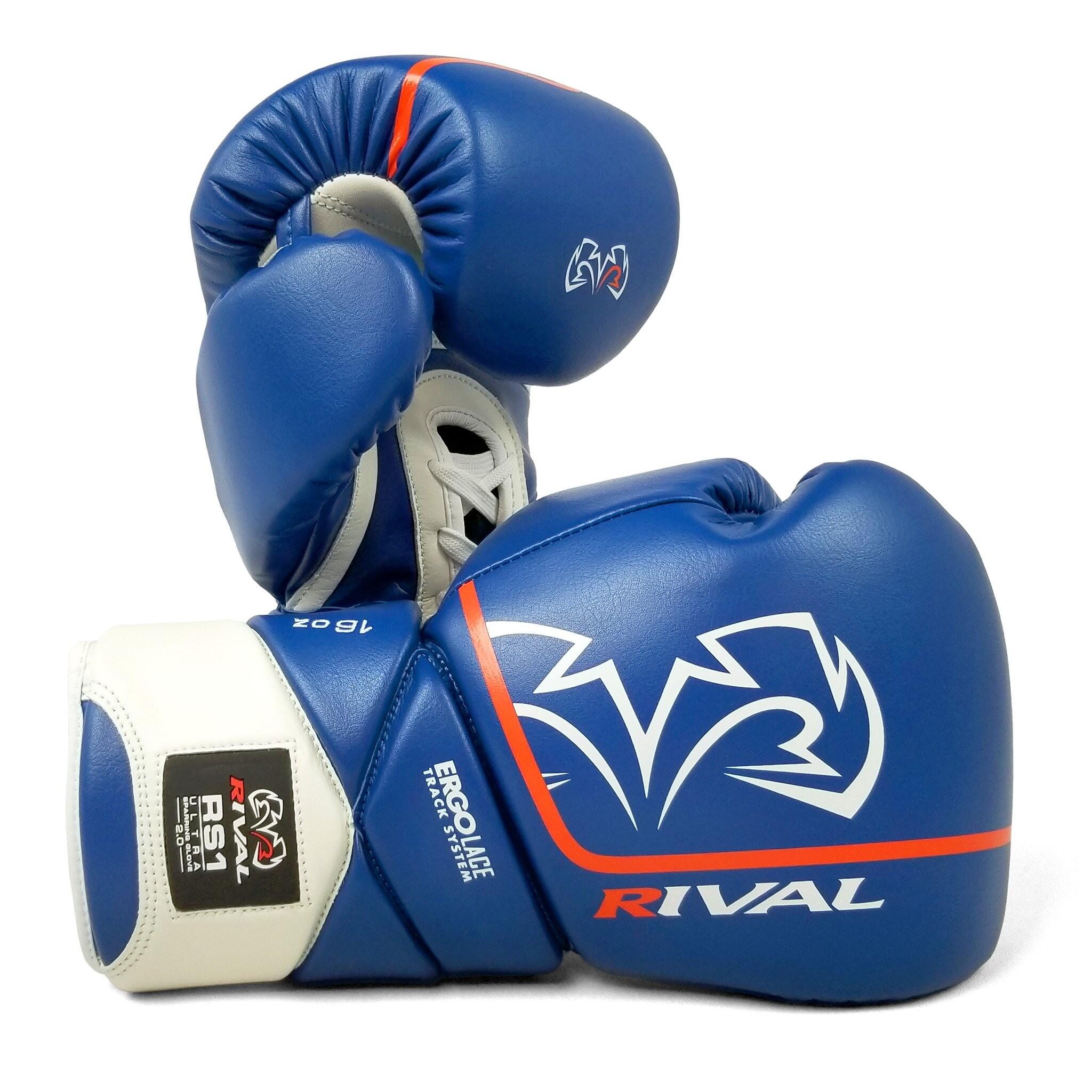 Rękawice bokserskie Rival S1 2.0 Pro Sparring Niebieskie 18oz