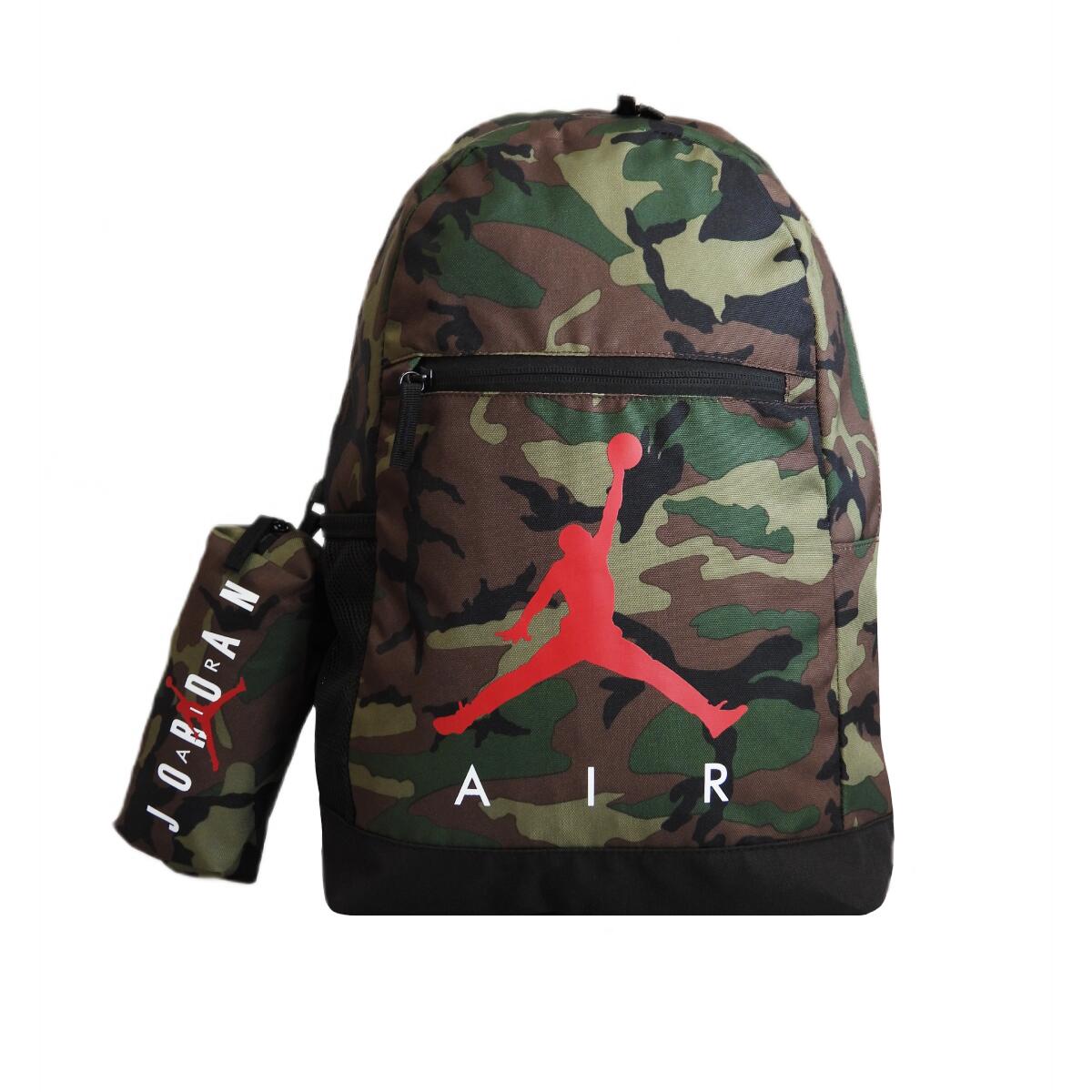 Plecak szkolny Air Jordan School Pencil Case Backpack Camo + Piórnik 9B0503-650