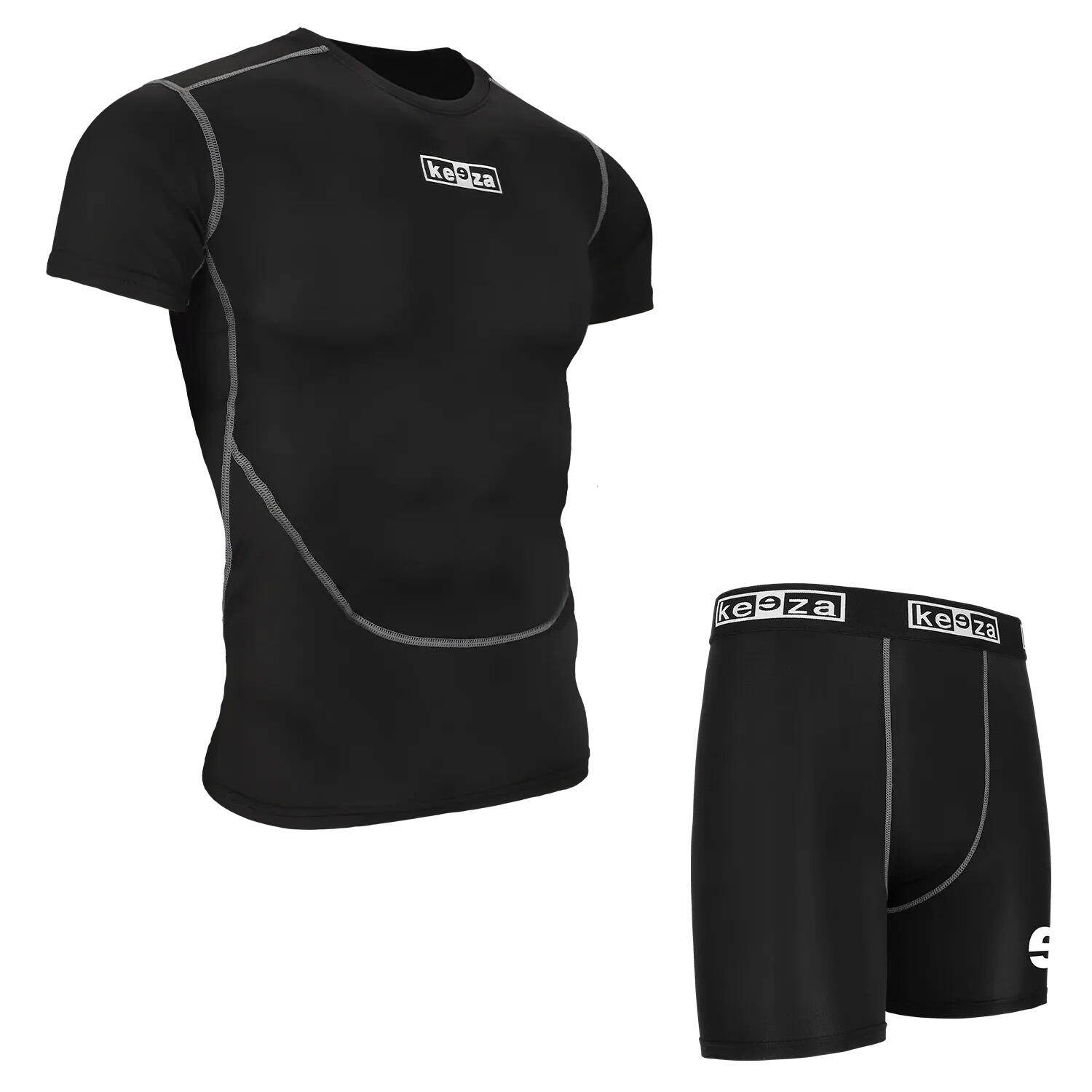 Komplet termoaktywny Keeza z krótkim rękawem