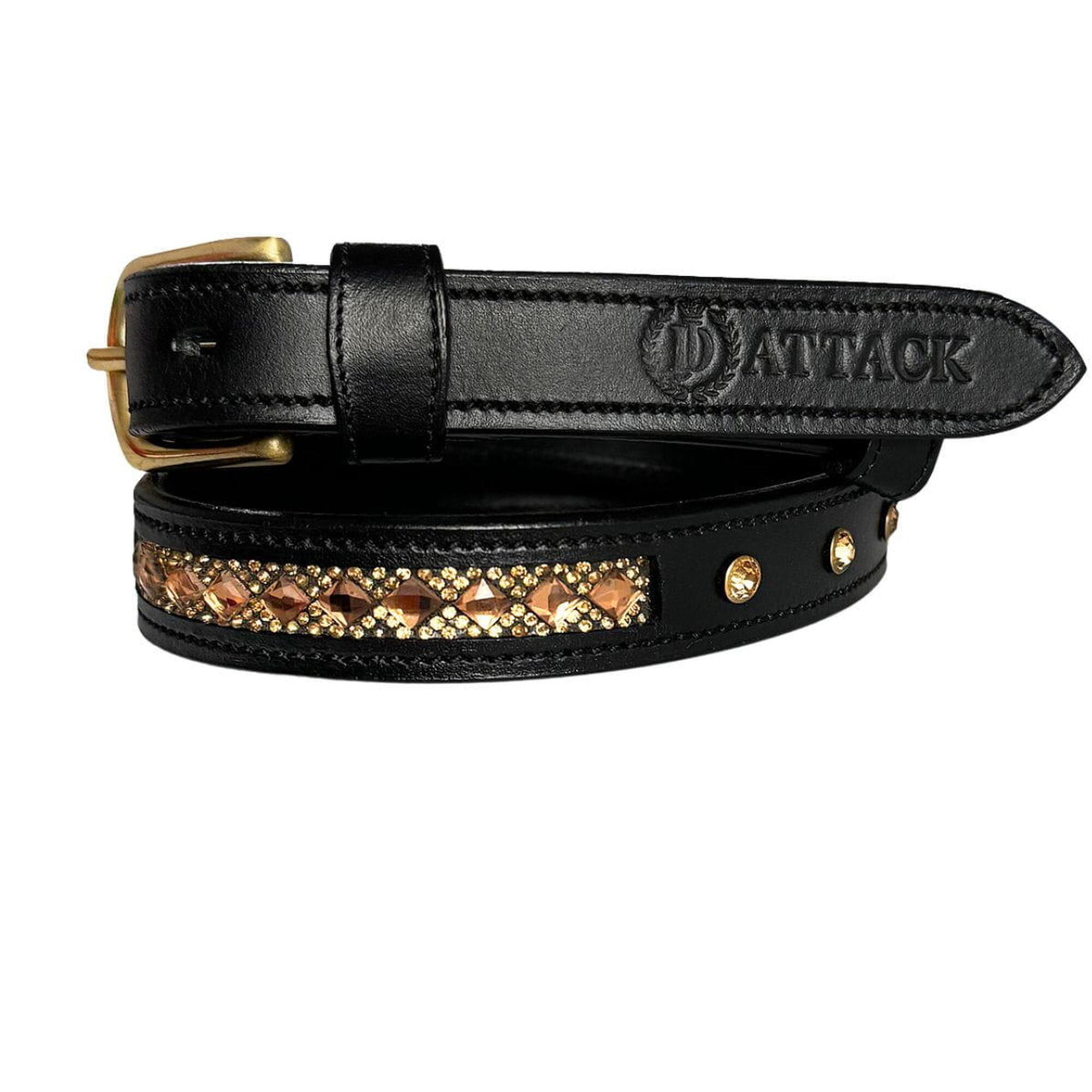 Skórzany pasek do spodni JD ATTACK Goldenic