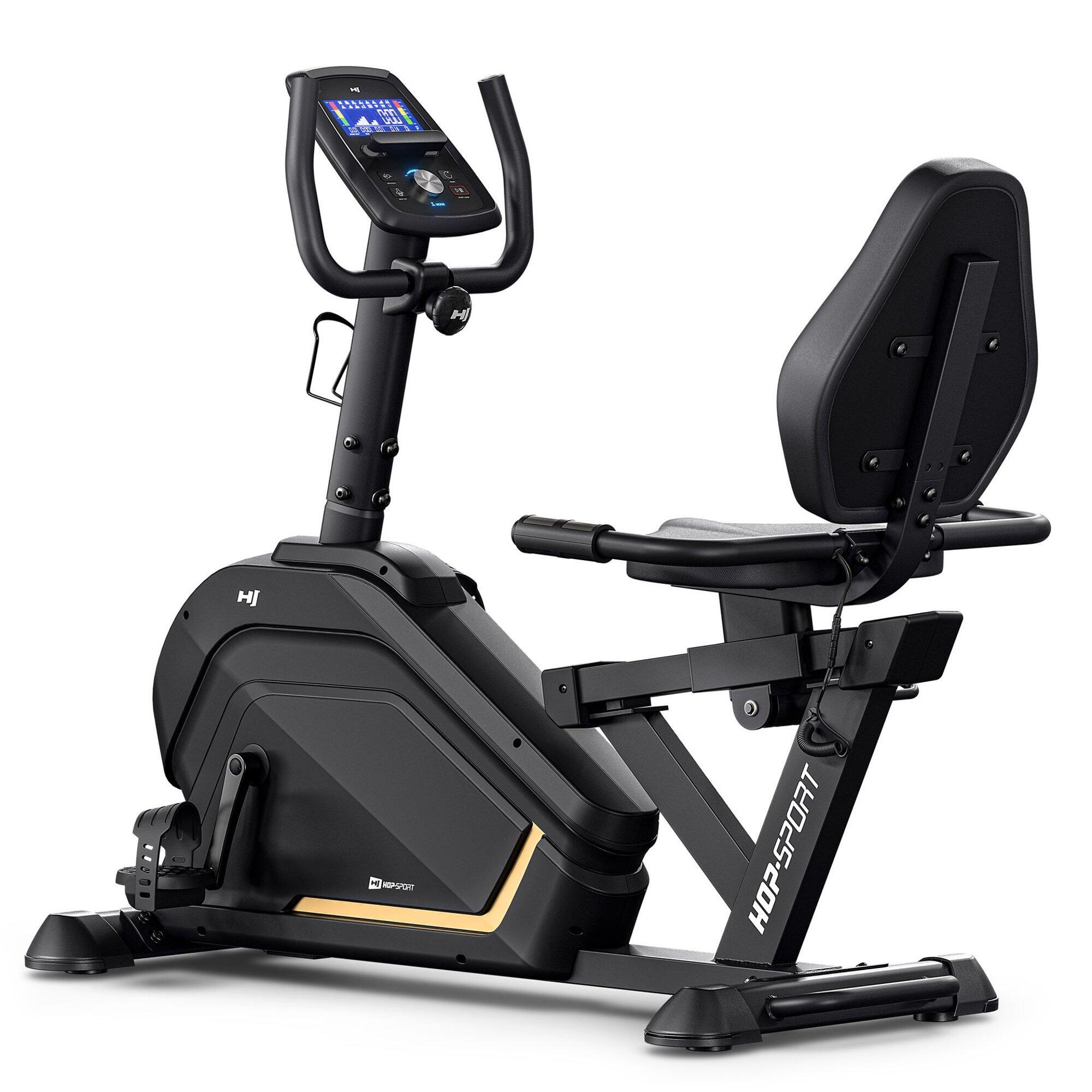 Rower stacjonarny treningowy leżący Hop-Sport Ravel