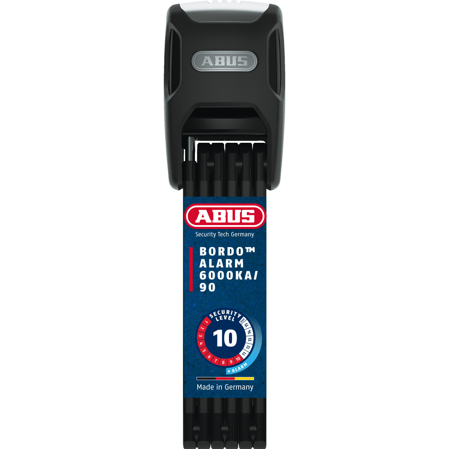 Składany alarm antykradzieżowy Abus Bordo Alarm 6000KA/90 BK