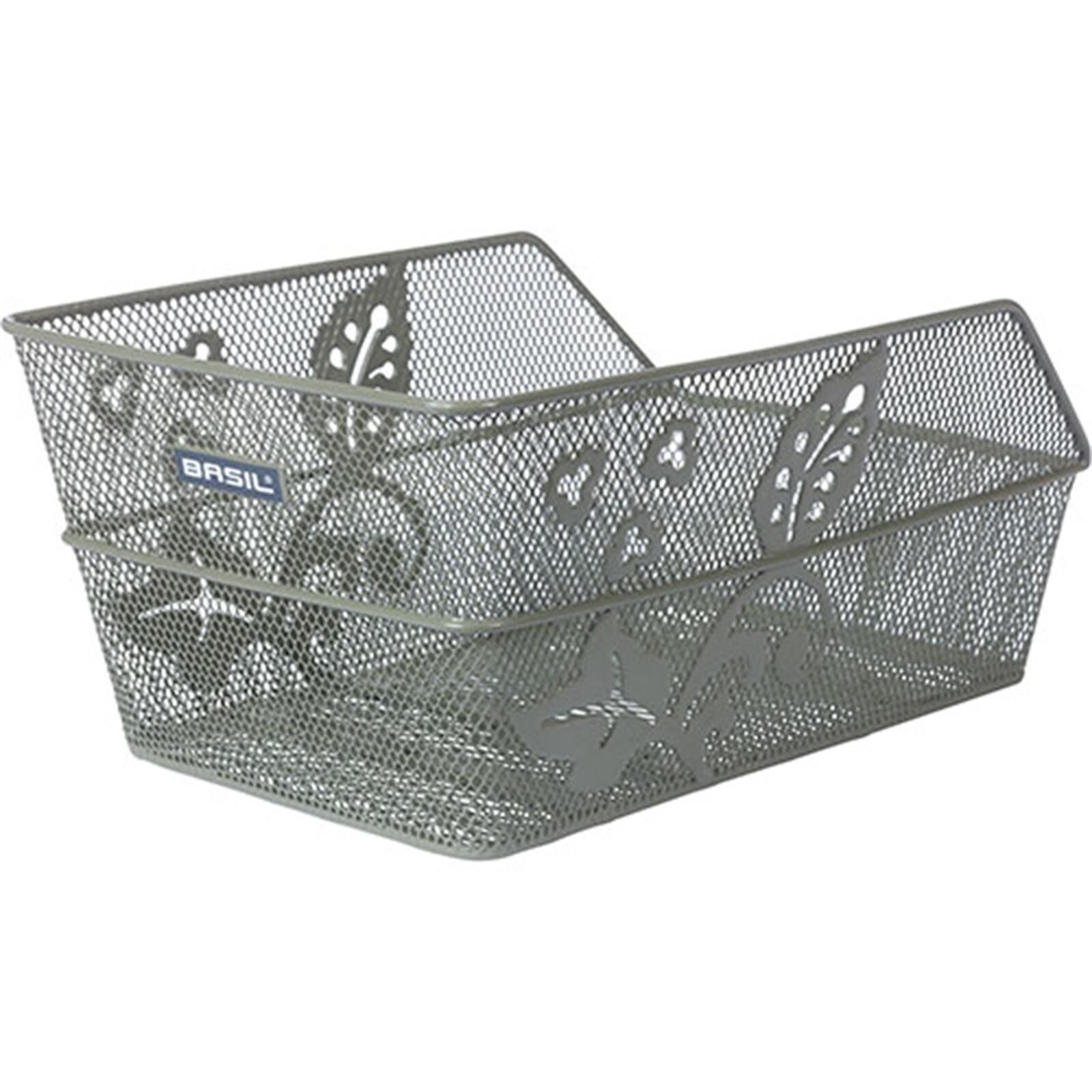 Kosz Rowerowy Cento Fm Flower Z Mocowaniem Stałym 38 X 24 X 11Cm - Oliwkowy