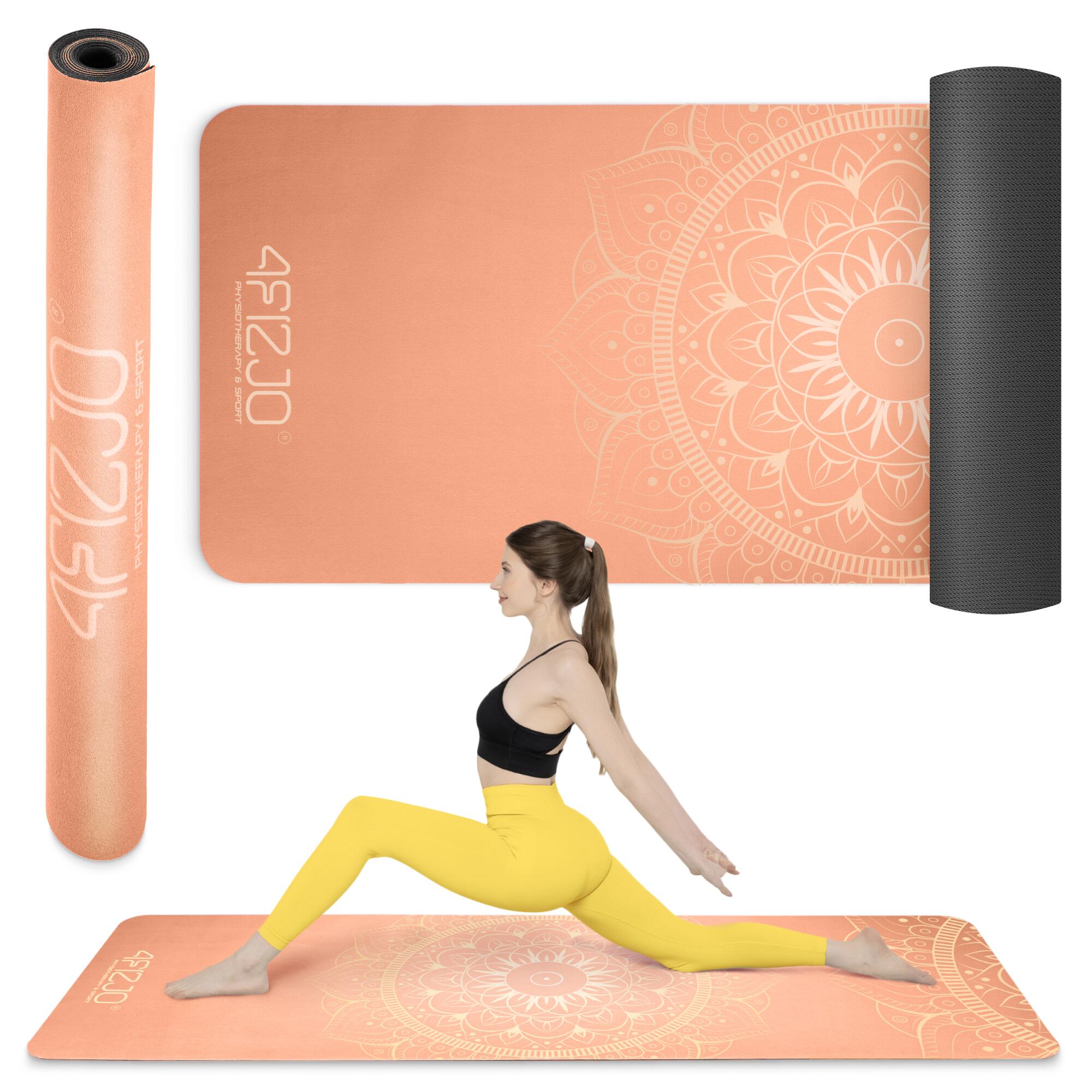 Zamszowa mata do jogi i ćwiczeń 1,5 mm 4FIZJO