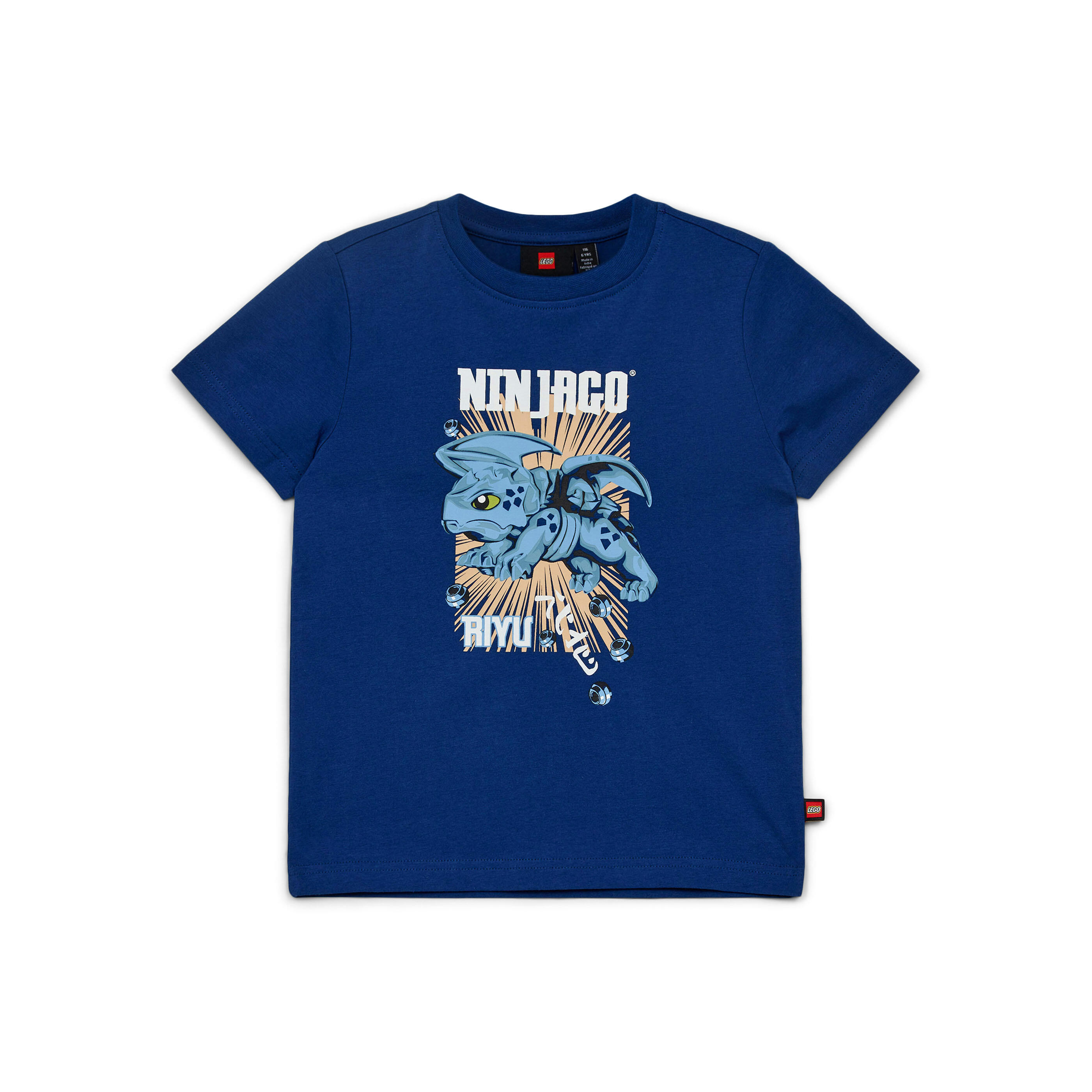 Koszulka Dziecięca Bio Bawełna LEGO Ninjago Tano 212 Niebieska