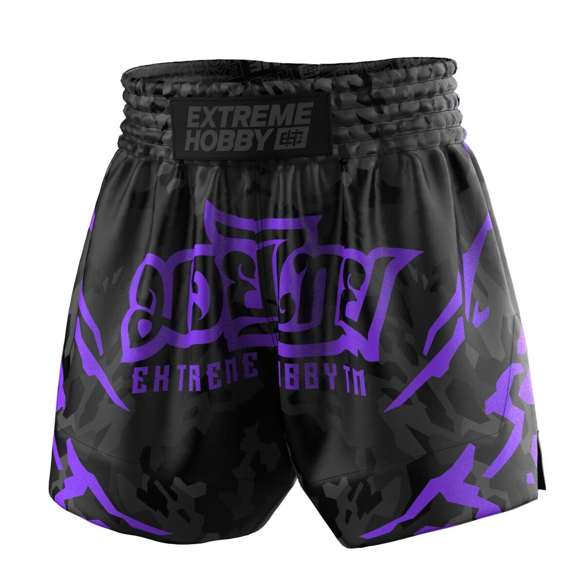 Spodenki Muay Thai męskie EXTREME HOBBY BLACK PANTHER