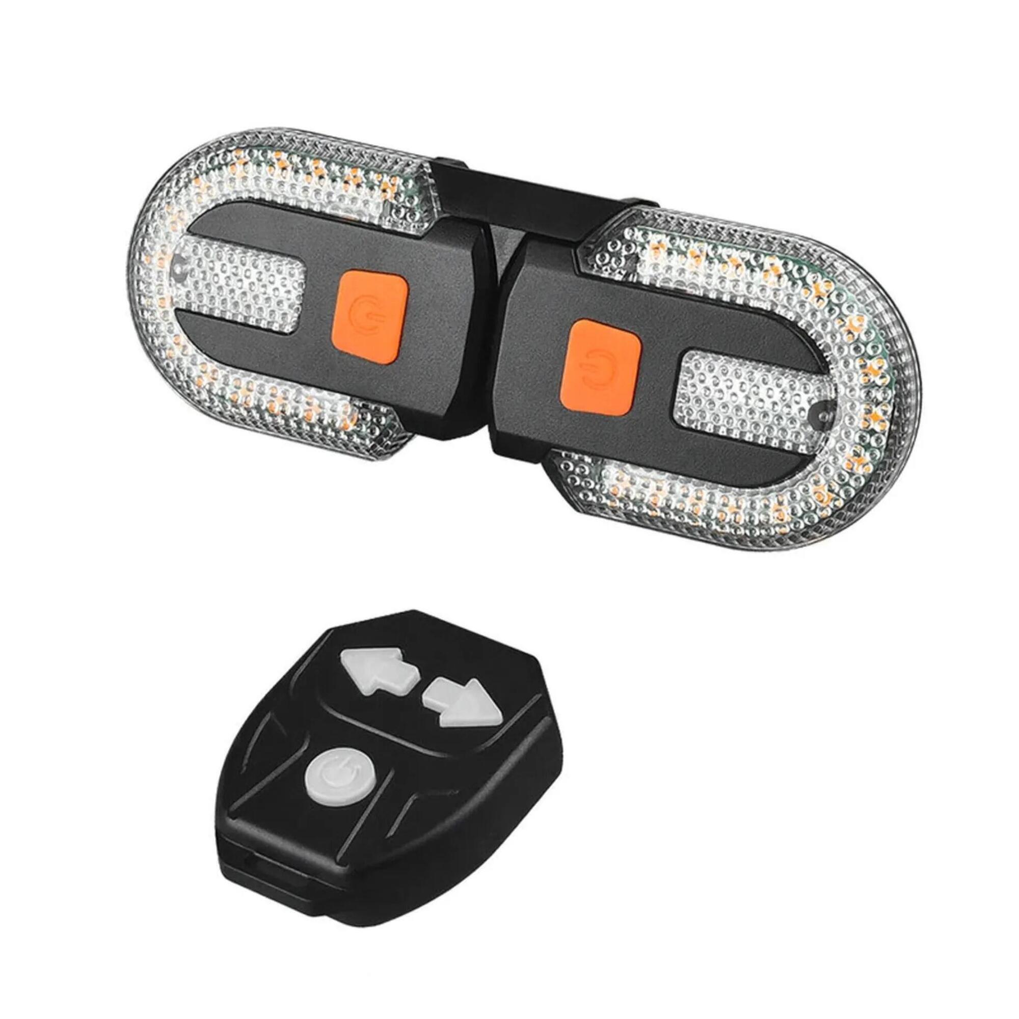 Tylne światło rowerowe LED z bezprzewodowymi kierunkowskazami pilot USB-C