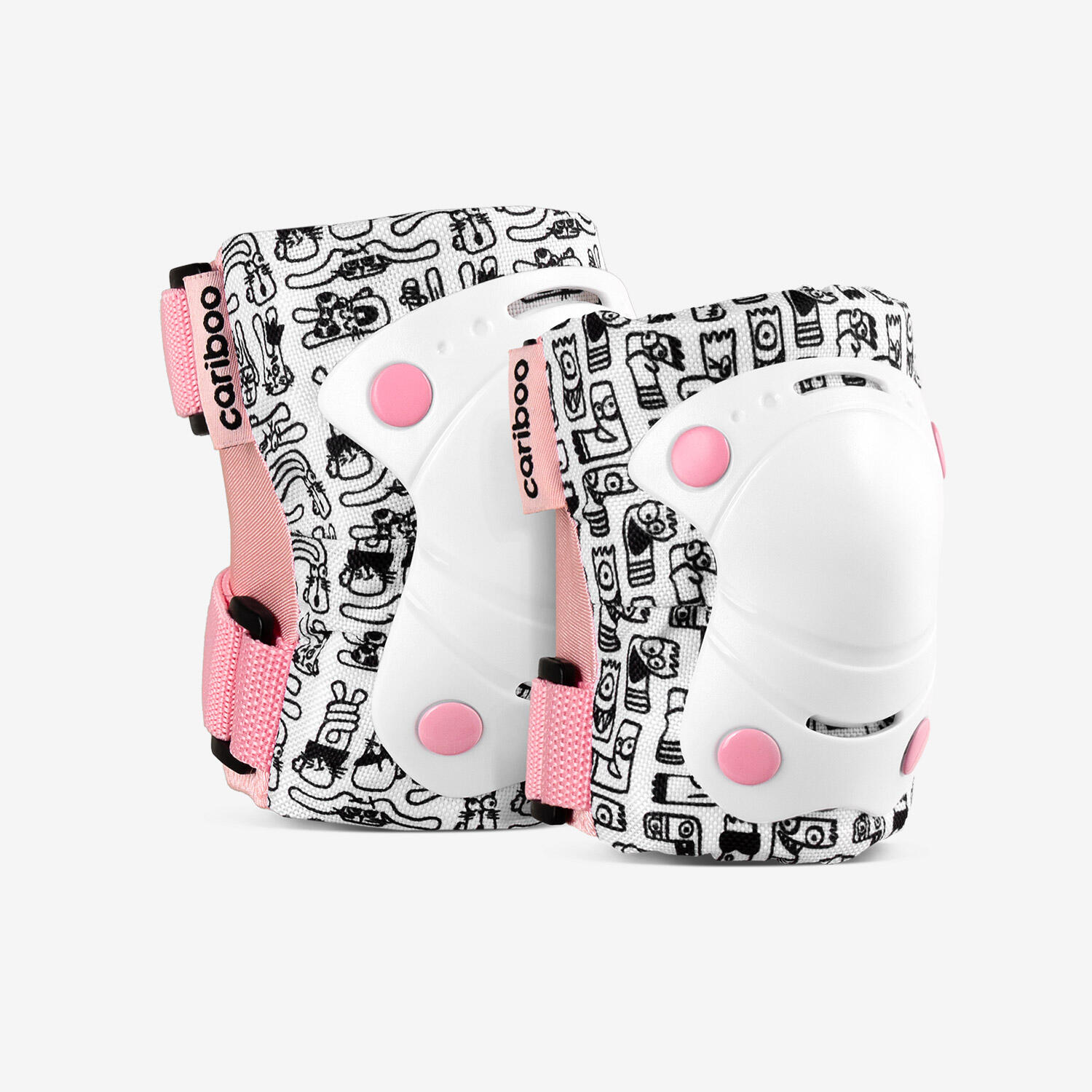 Ochraniacze dla dzieci Cariboo Jump S 2-pack (różowo-białe) -4785