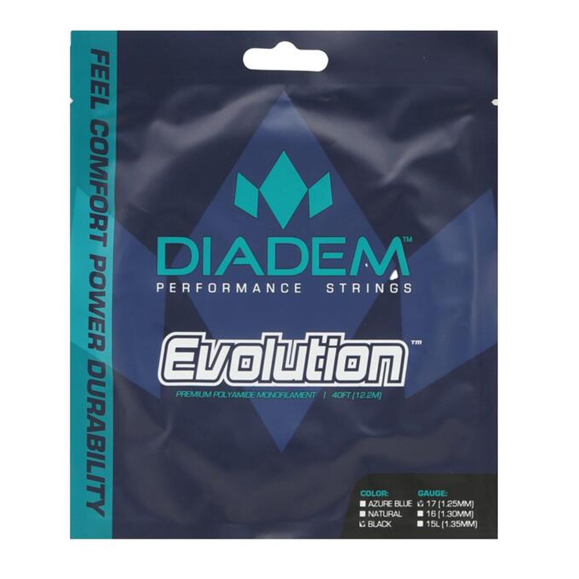 Naciąg tenisowy Diadem Evolution 17 (1.25) - niebieski