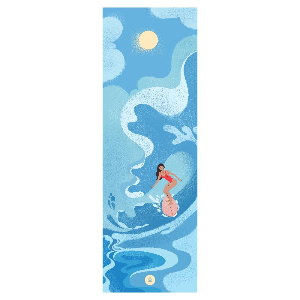 Mata do jogi składana WAVE RIDER BALI z antypoślizgową powierzchnią