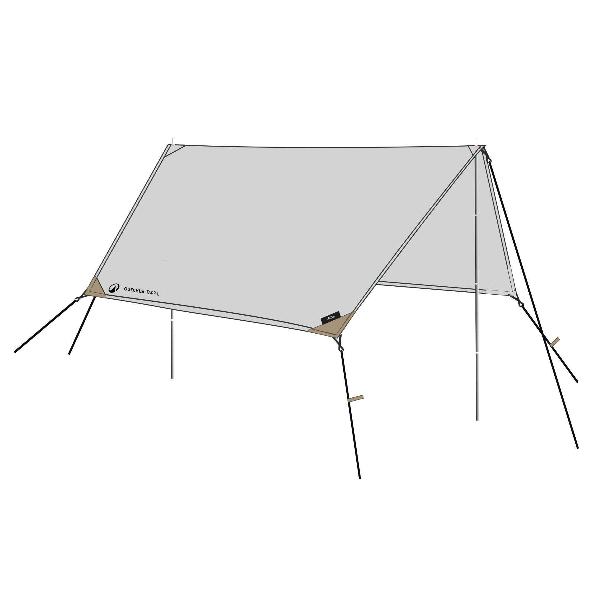 Płachta kempingowa Quechua Fresh L