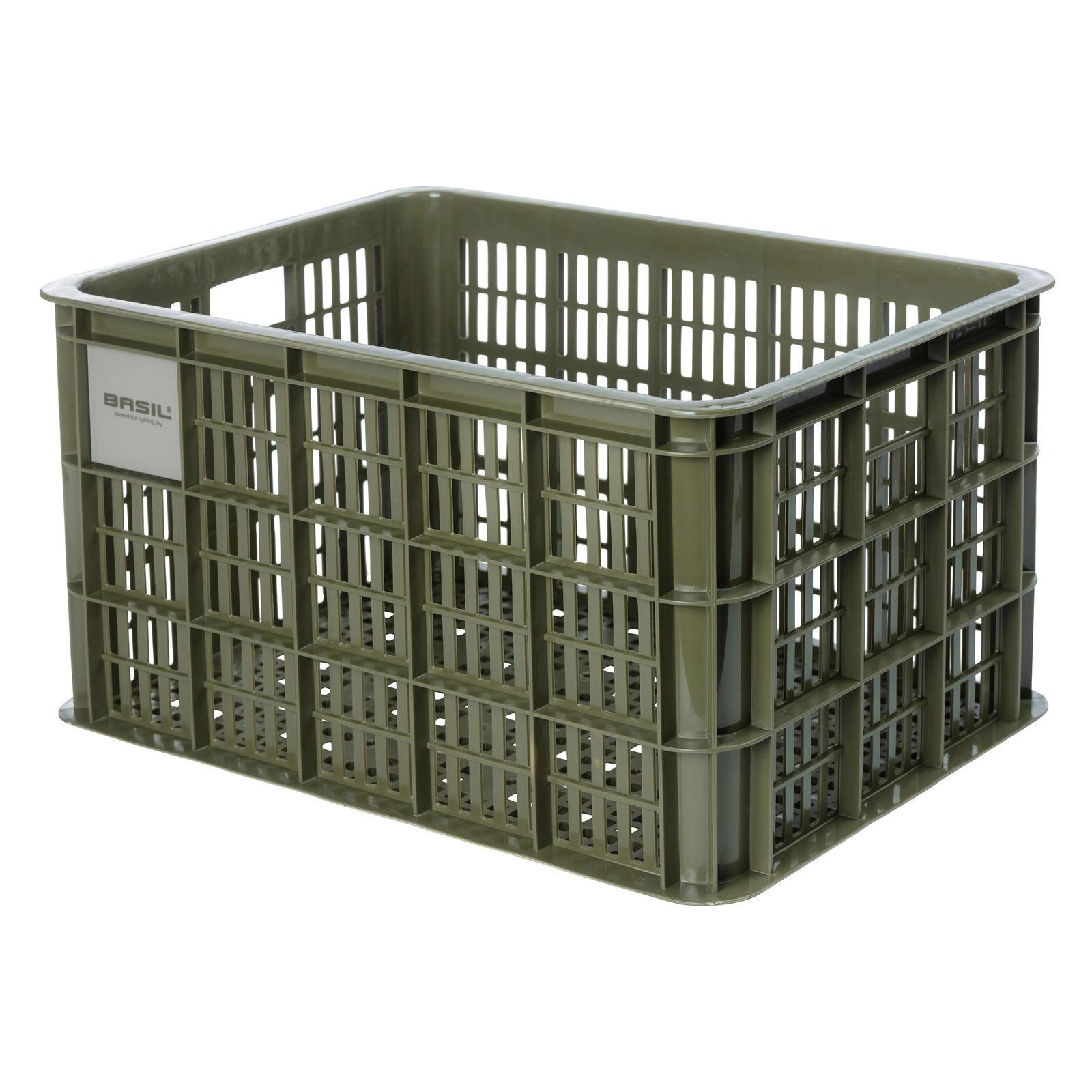Skrzynia Rowerowa Z Recyklingu Crate L 40,0 Litrów 39 X 49 X 26 Cm - Zieleń Mchu