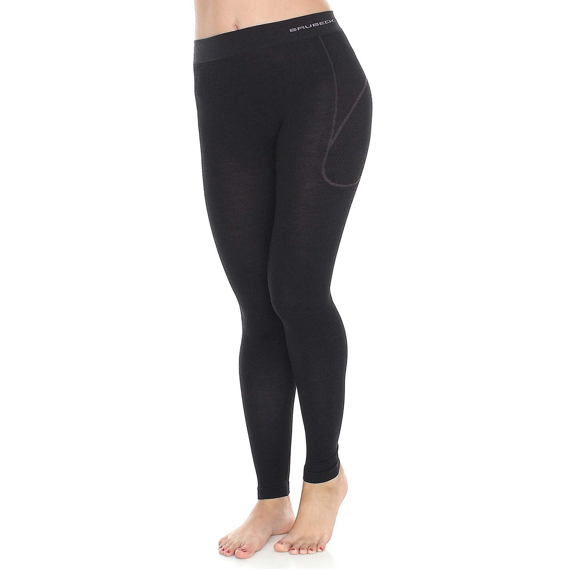 Legginsy wełniane z długą nogawką damskie Brubeck ACTIVE WOOL