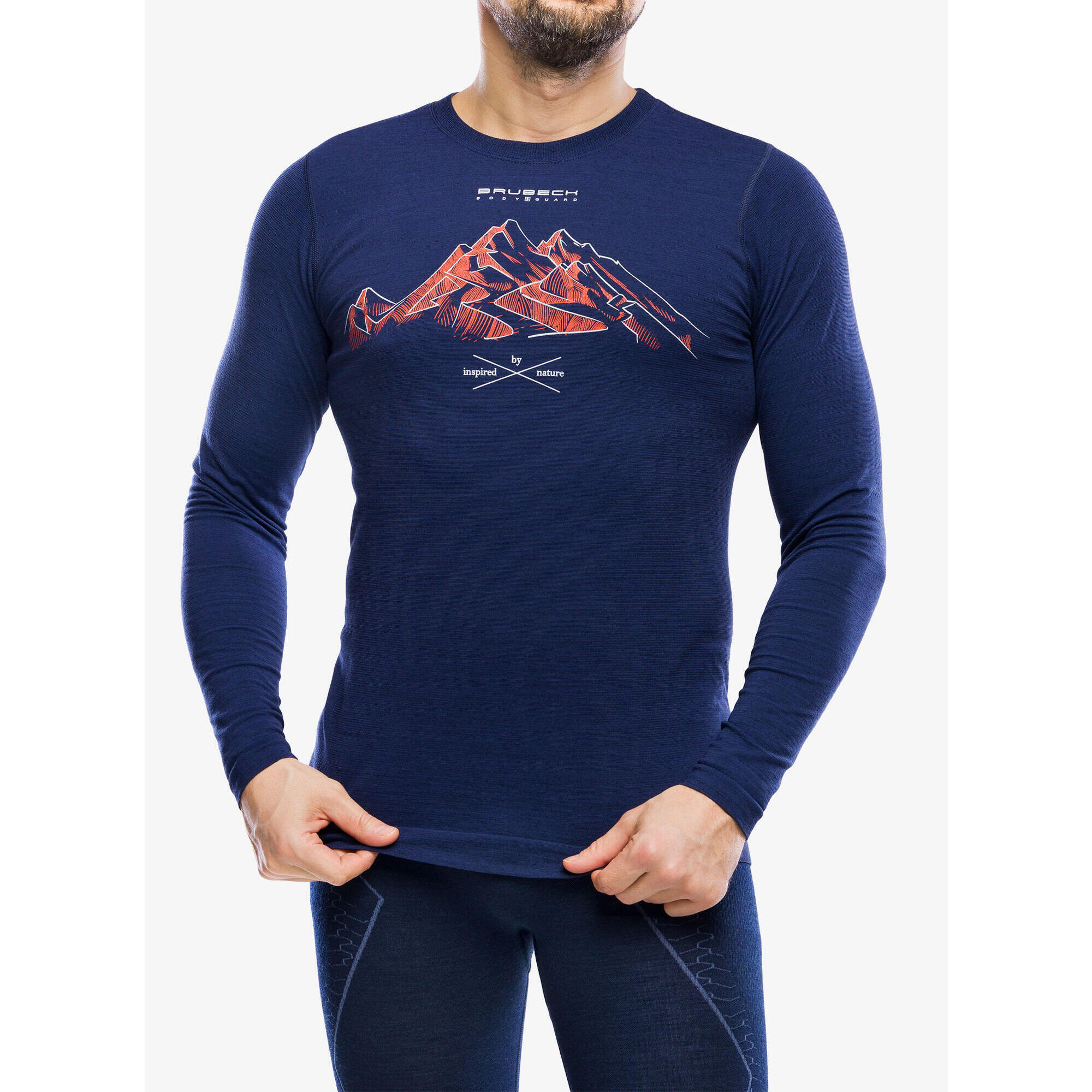 Bluza termoaktywna męska Brubeck Outdoor Wool Pro Longshirt