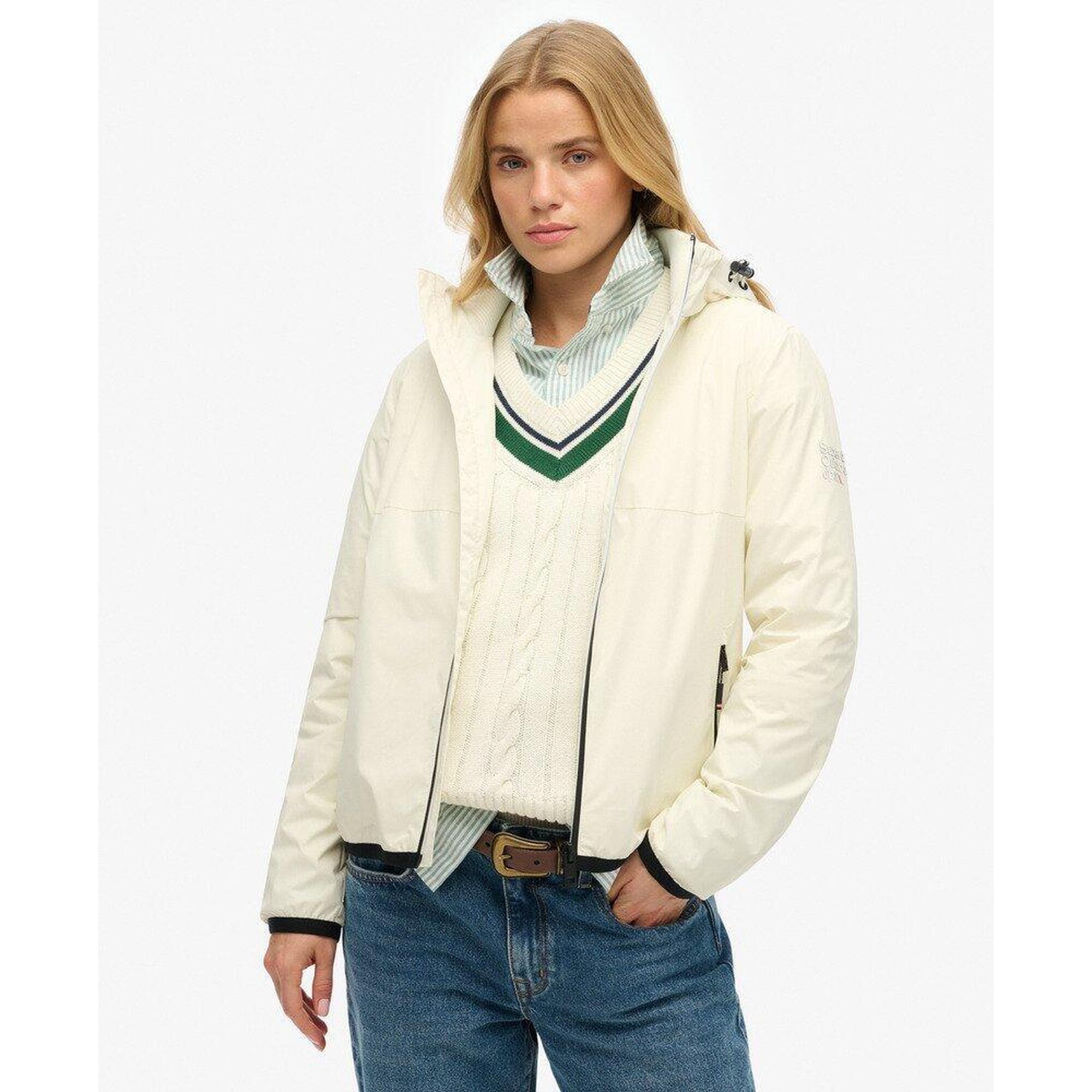 Kurtka przeciwwiatrowa z kapturem i logo