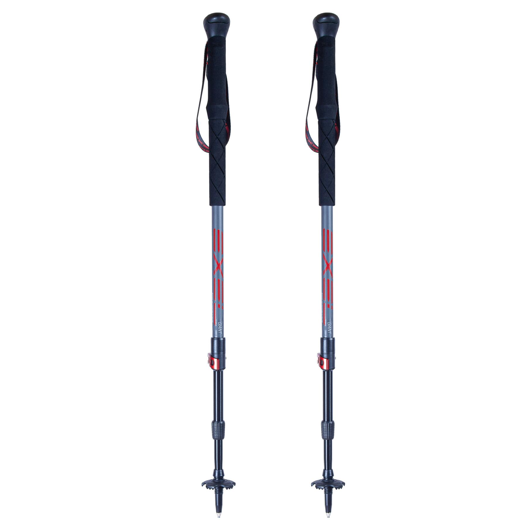 Antywstrząsowe kije trekkingowe GIANT CARBON 100