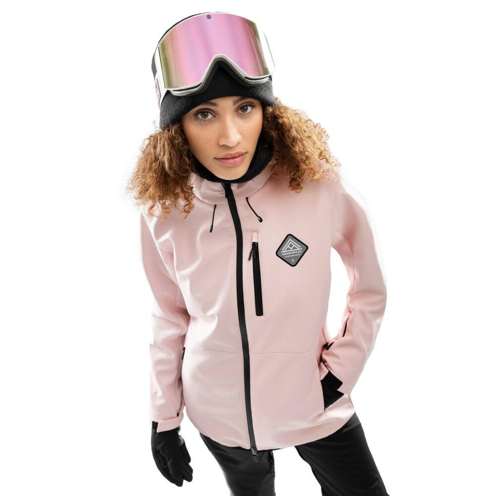 Damska kurtka snowboardowa Sporty zimowe Siroko W2-W Pastel