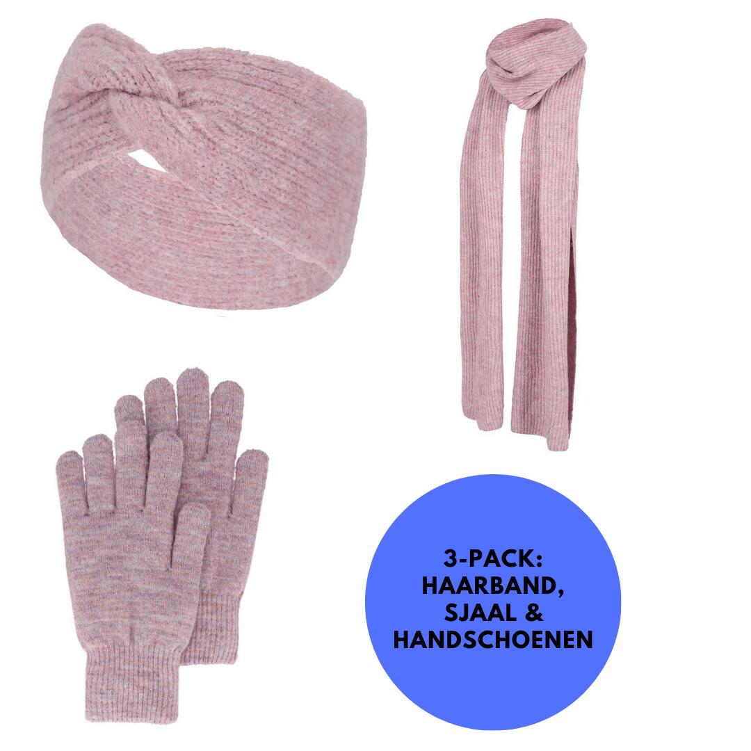 Damski zestaw zimowy Rękawiczki/Opaska/Szal Jeden rozmiar