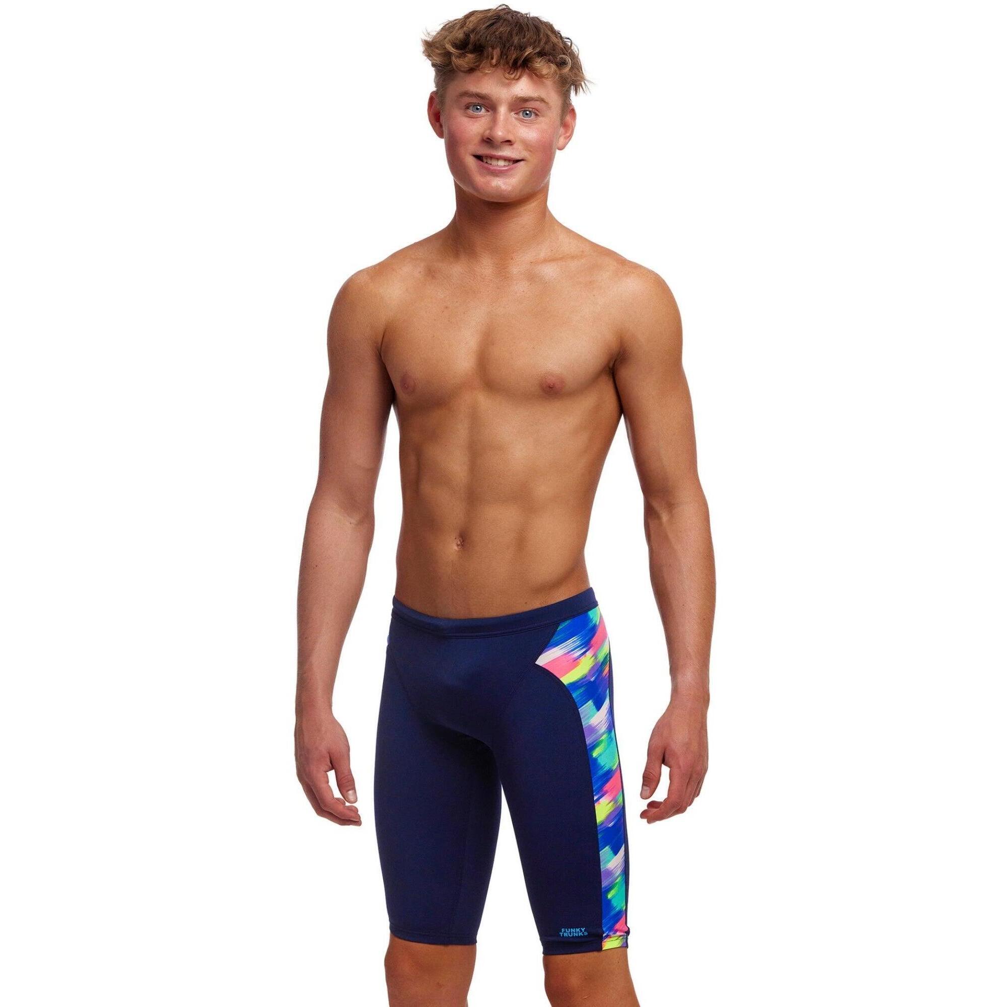 Spodenki FUNKY TRUNKS Streaky Strokes - jammery chłopięce 128-140cm/8/UK24