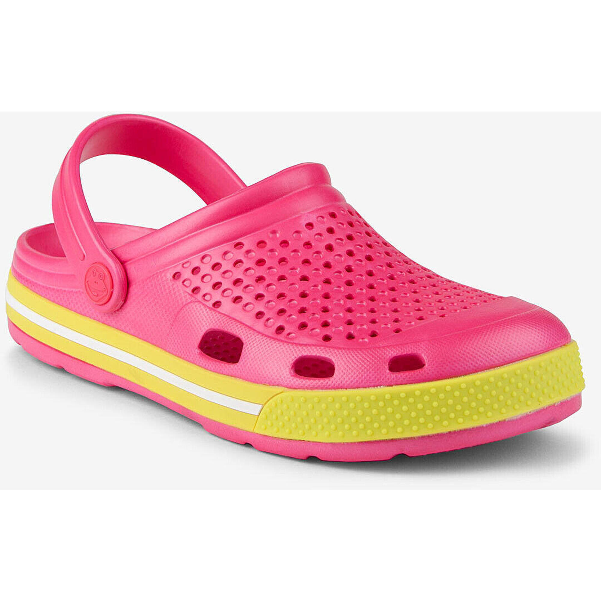 Glemo Coqui Lindo damskie klapki fluo różowy/fluo żółty