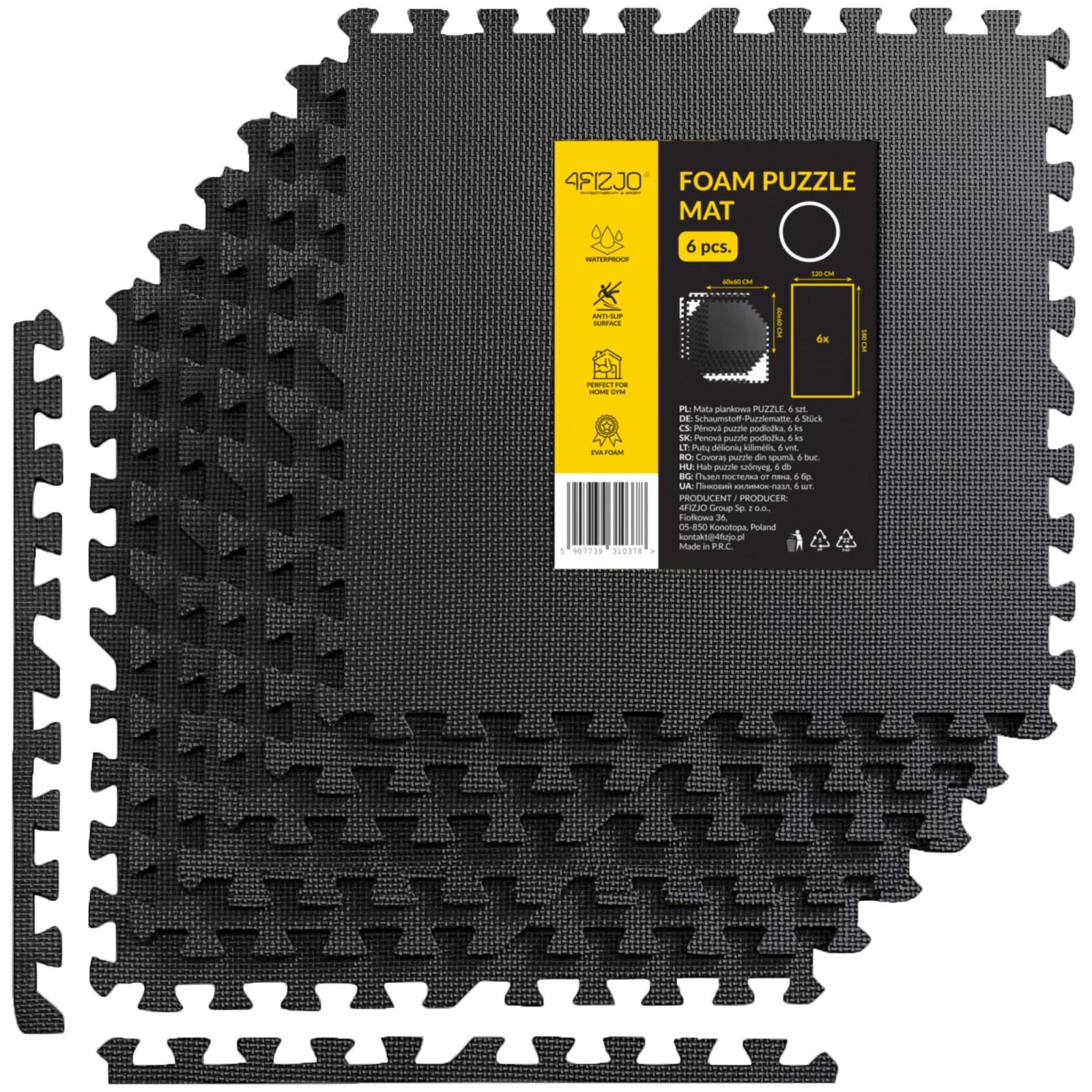 Mata PUZZLE piankowe 4FIZJO 6szt. 180 × 120 cm