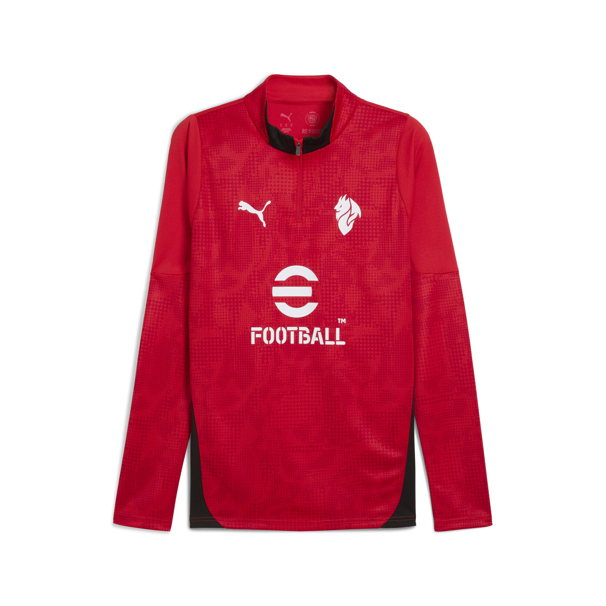Męska bluza treningowa z zamkiem 1/4 AC Milan 25/26 PUMA
