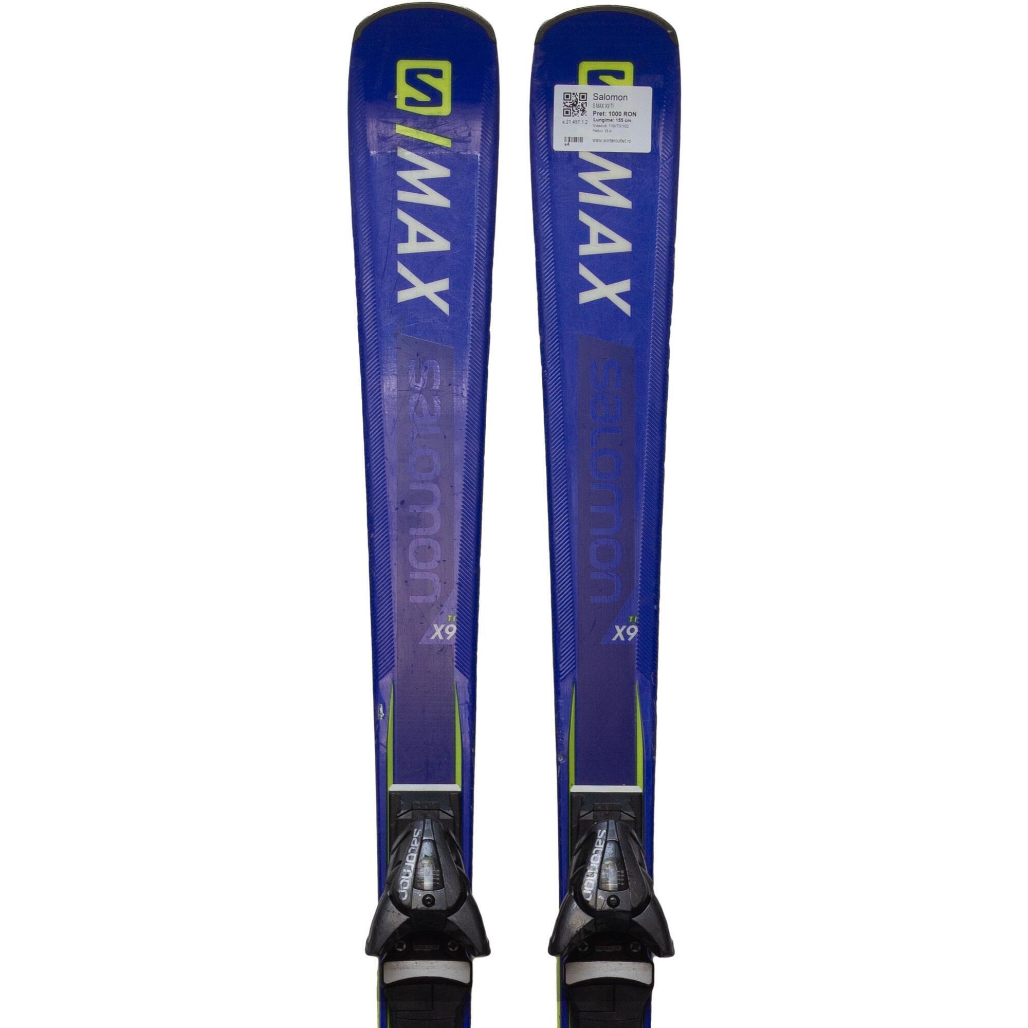 Second Life- Narty SALOMON S MAX X9 TI, 155 cm- Stan bardzo dobry