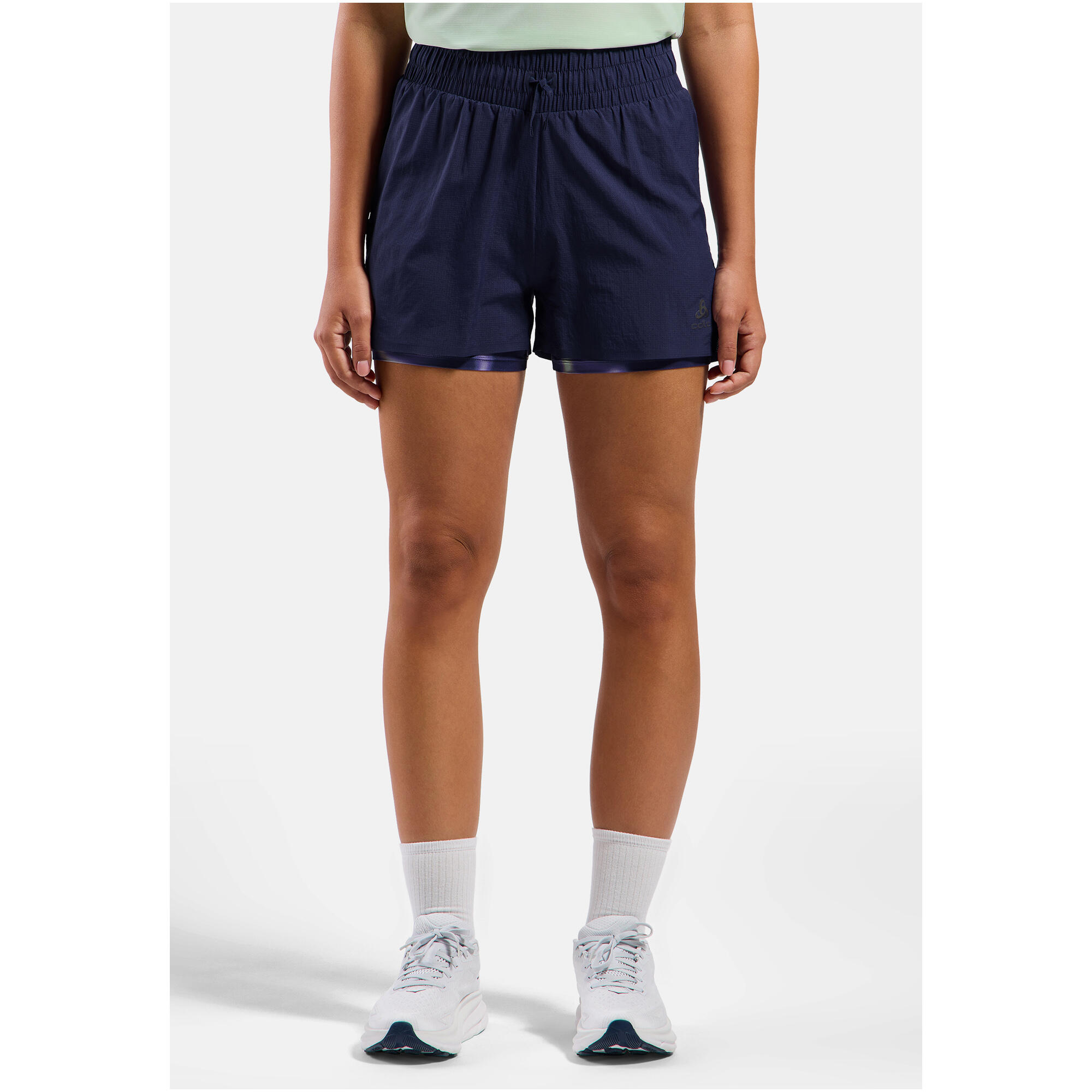 Spodenki damskie Odlo ZEROWEIGHT 3 INCH PRINT 2-in-1 short