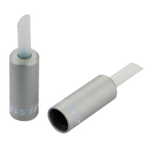 End caps Lined - 5mm Brake - alloy (50pcs) - Silver