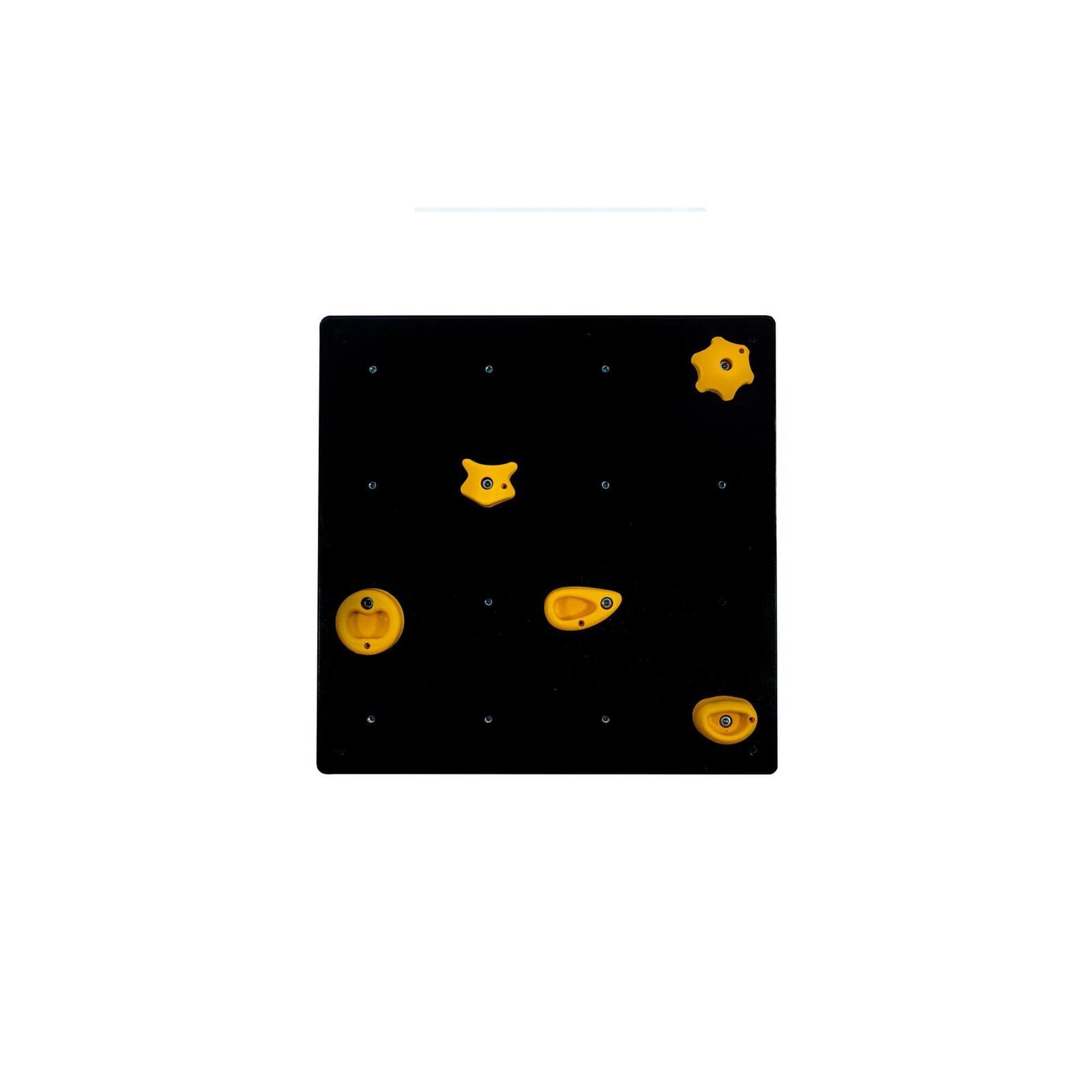 Ścianka Wspinaczkowa czarna 71 x 71 cm UNDERFIT - moduł