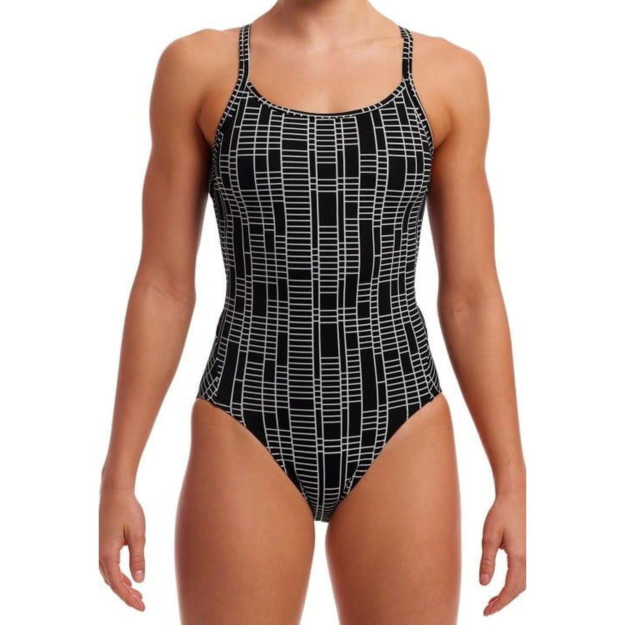 Strój do pływania menstruacyjny FUNKITA Up The Ladder -Swim Secure Diamond Back