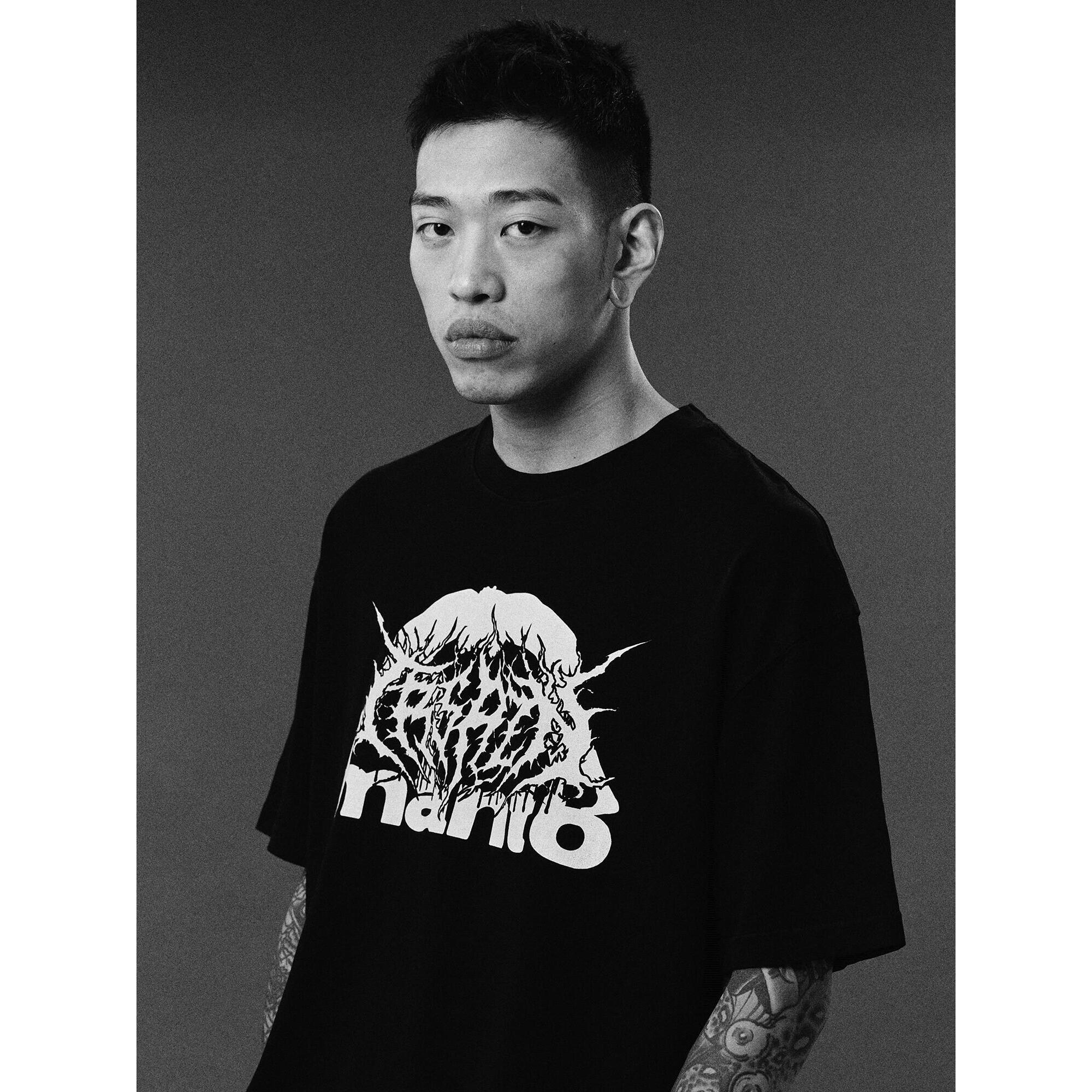 MANTO t-shirt TREASURE ZONE OVERSIZE czarny